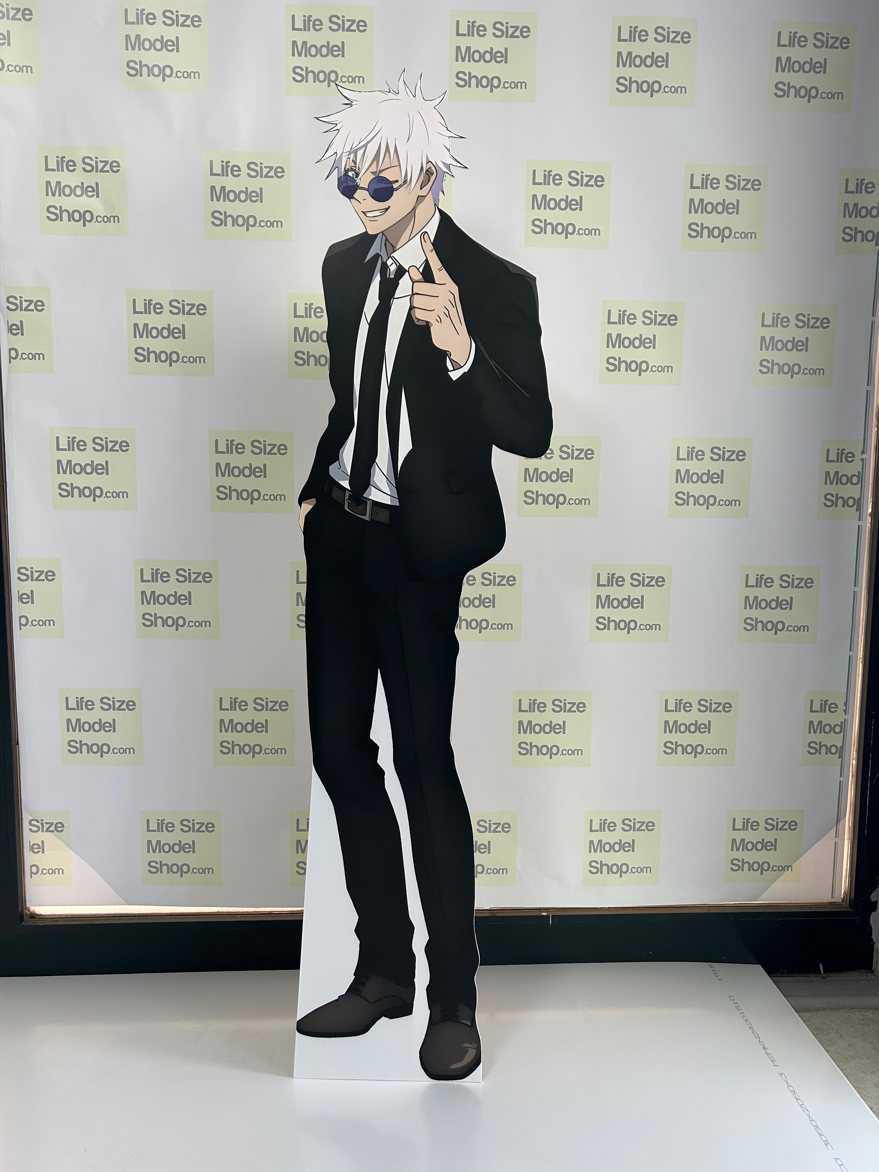 Satoru Gojo Cardboard Cutout Model Anime Character Gojo Figure Mockup