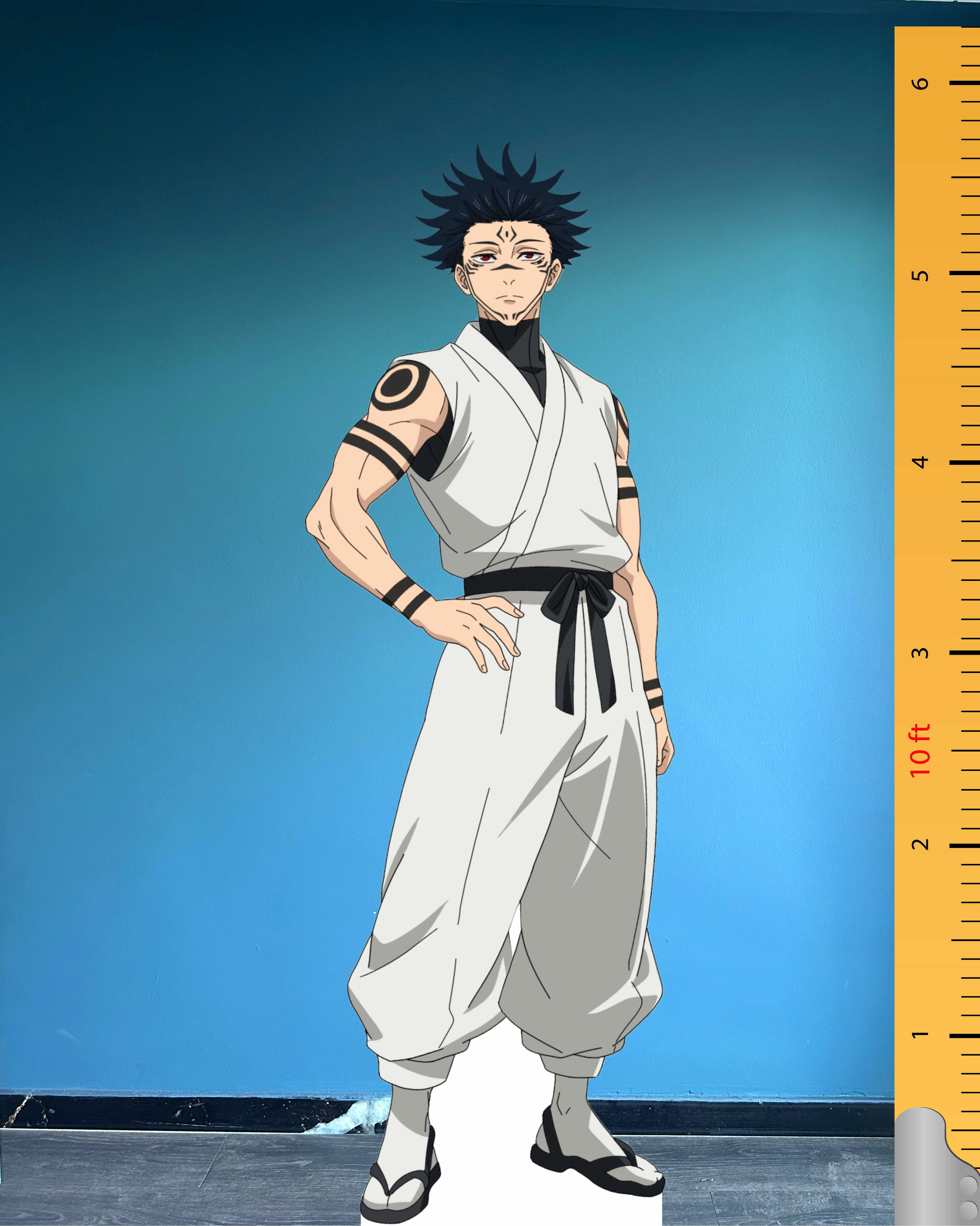 👹 Ryomen Sukuna Life Size Cardboard Cutout – Jujutsu Kaisen Season 3 Anime Character Standee