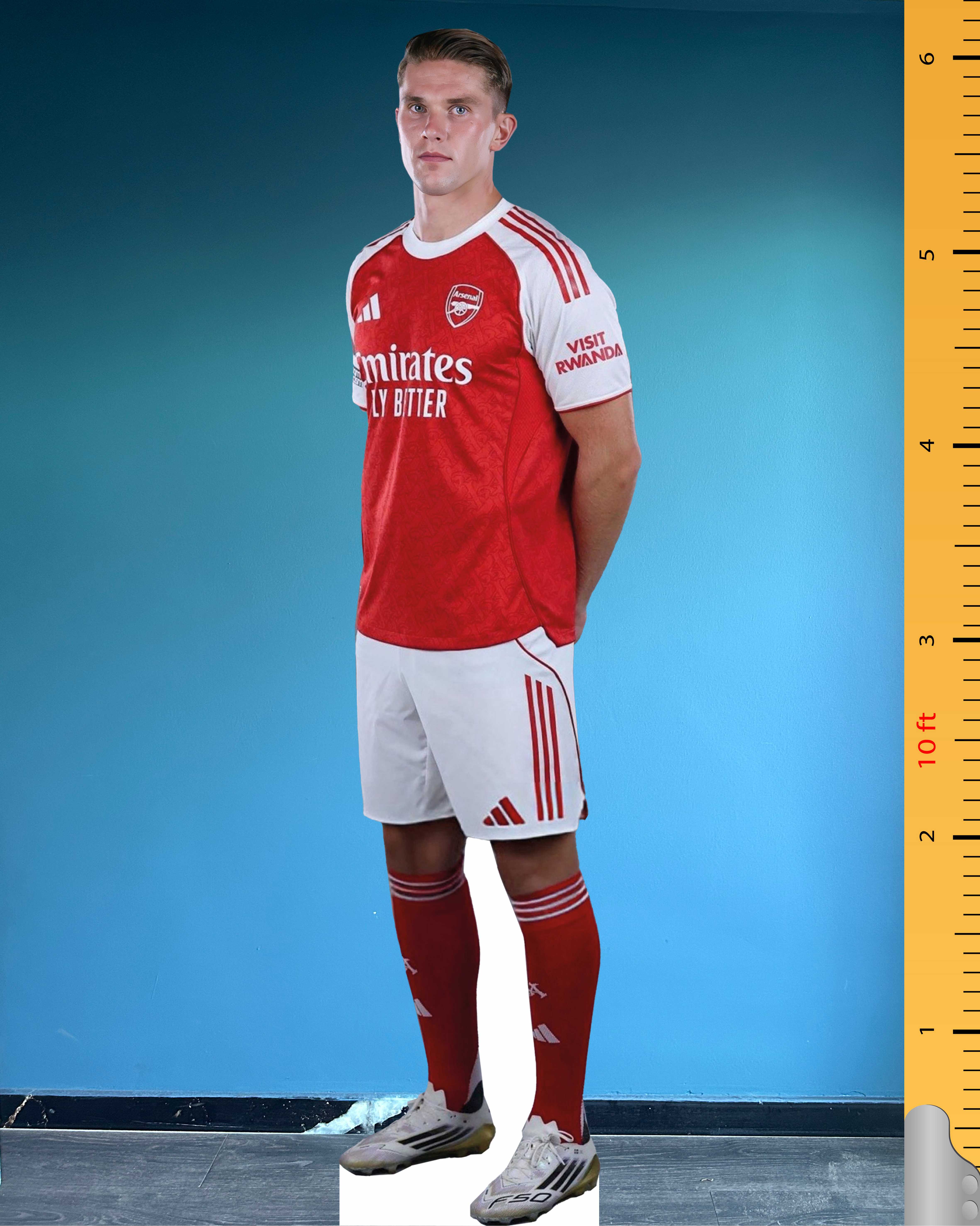 ⚽ Viktor Gyökeres Cardboard Figure – Life-Size Arsenal FC Standee Model