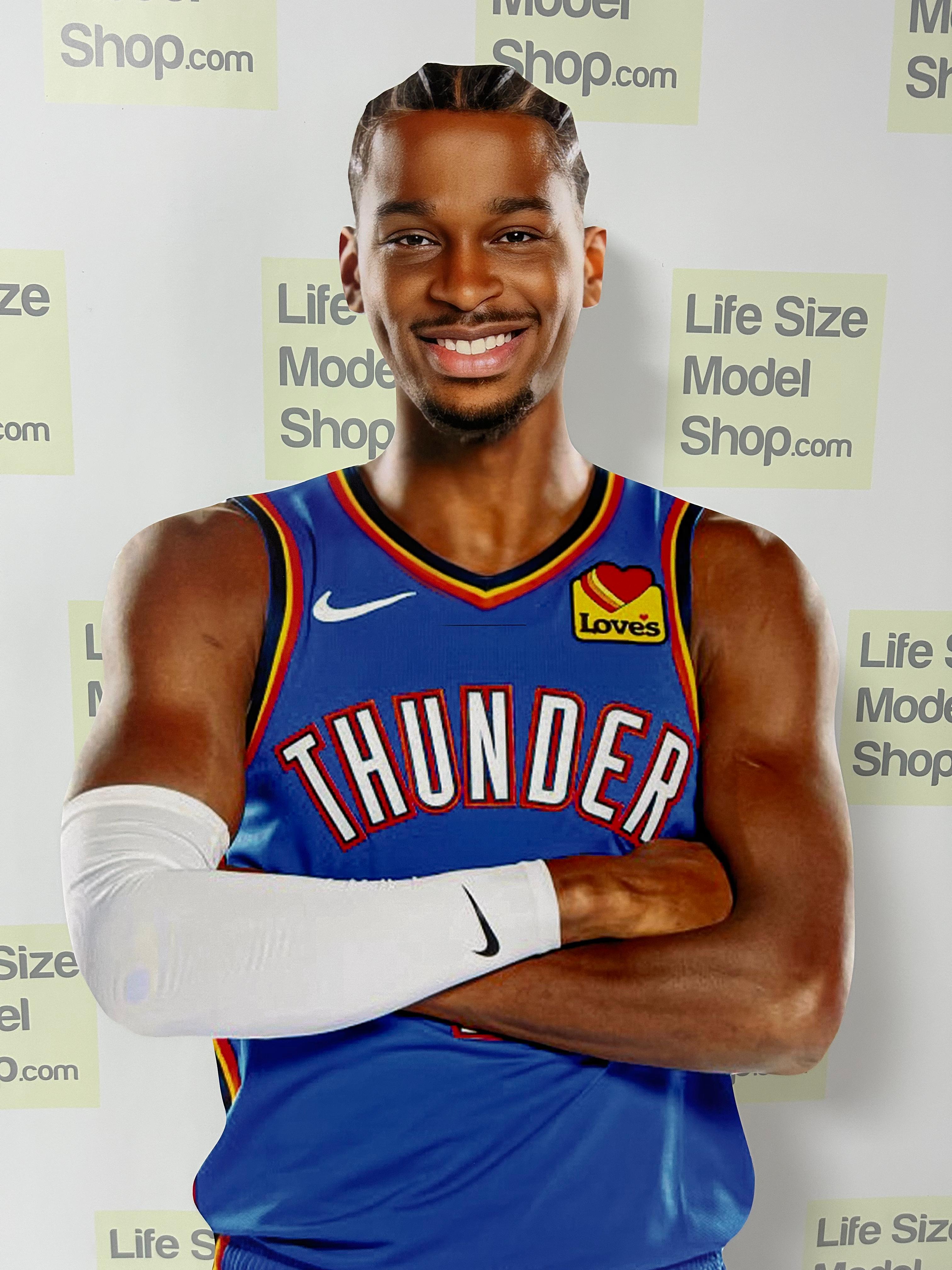 🏀 Shai Gilgeous-Alexander Life-Size Cardboard Cutout – Oklahoma City Thunder #2 Standee