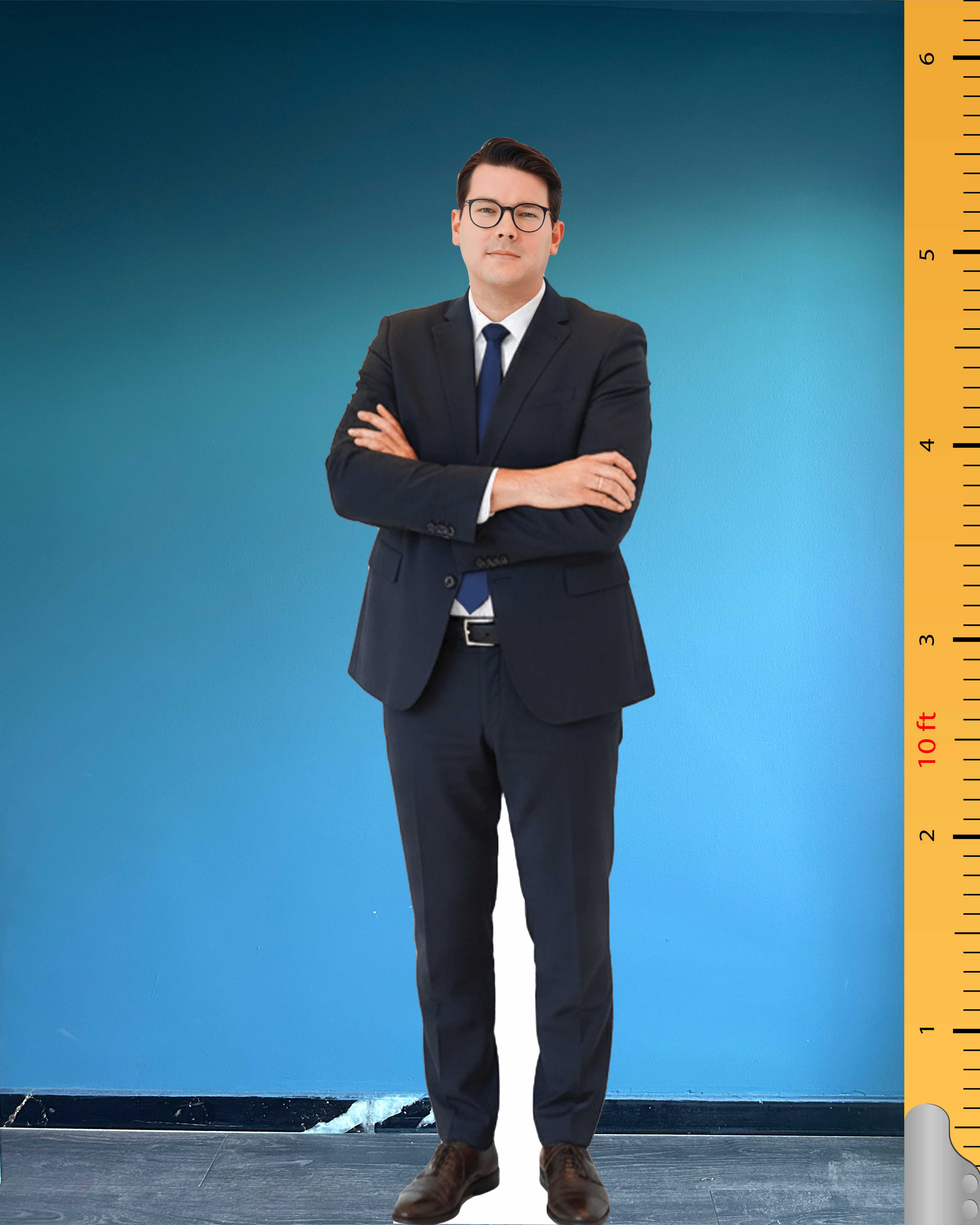 Joachim Ebmeyer Life Size Cardboard Cutout Model Plastic Standee Celebrity Cutouts German Politician