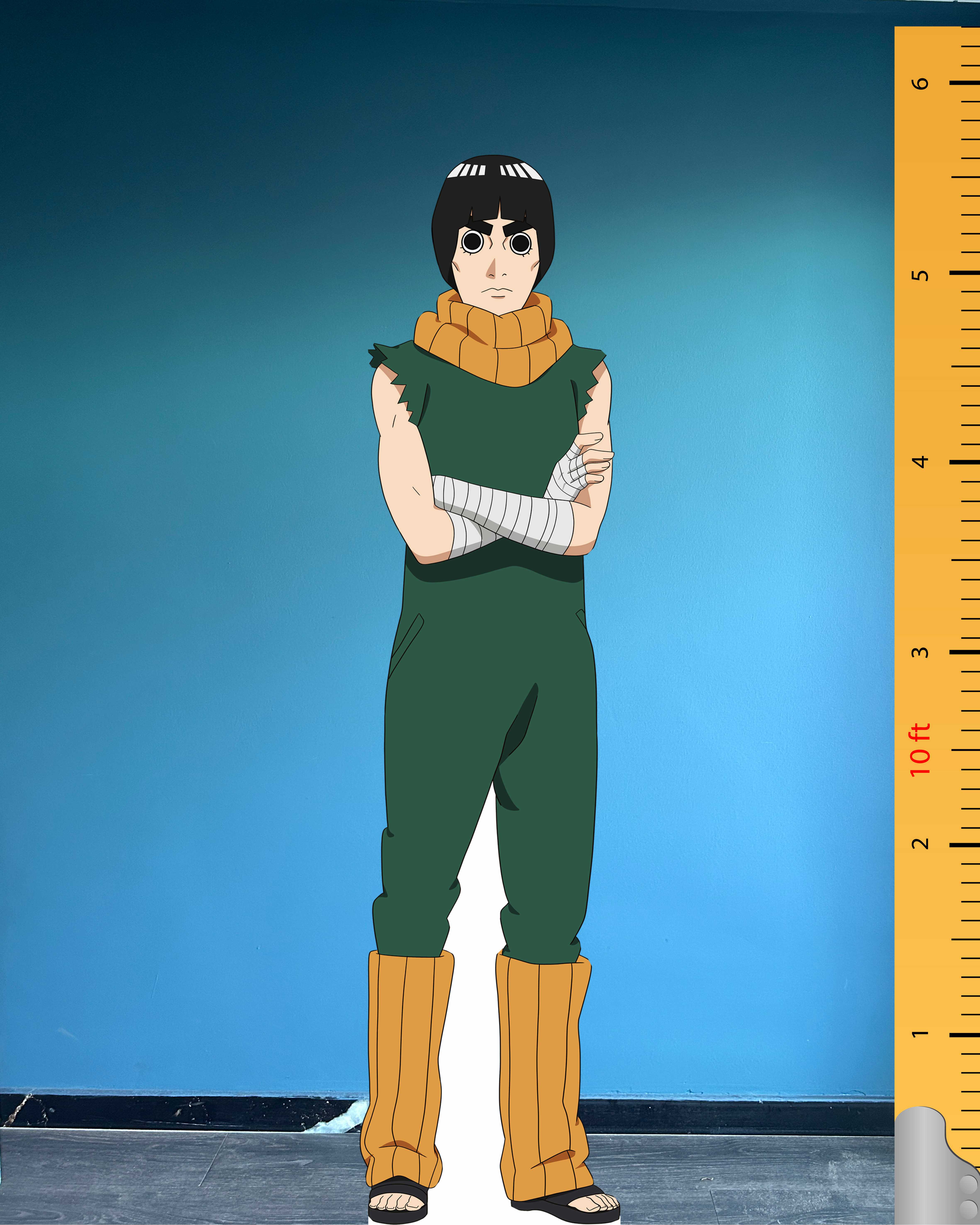 🥋 Rock Lee Life Size Cardboard Cutout – Naruto Anime Manga Character Standee