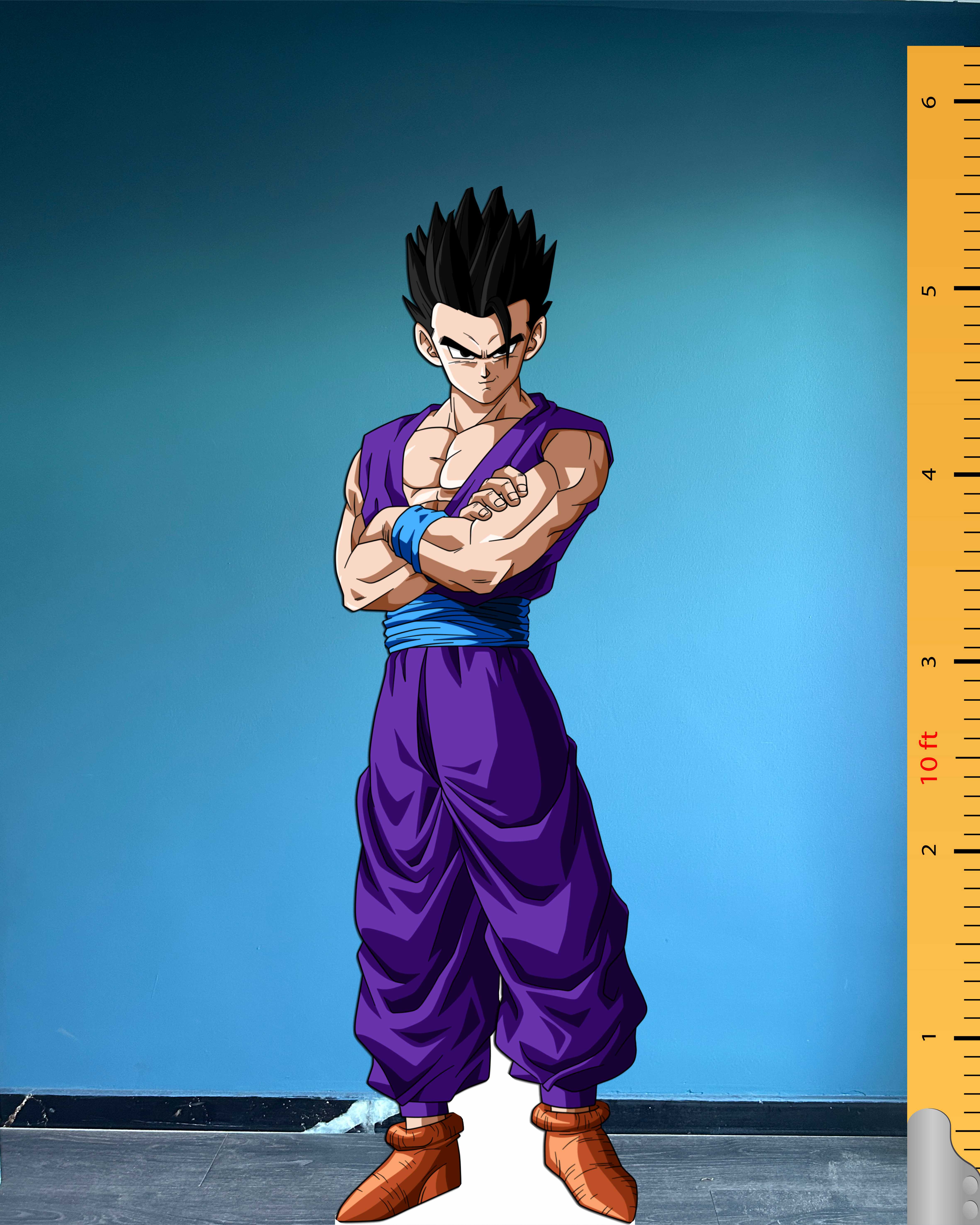 Ultimate Gohan Cardboard Cutout Model Dragon Ball Character Plastic Standee 