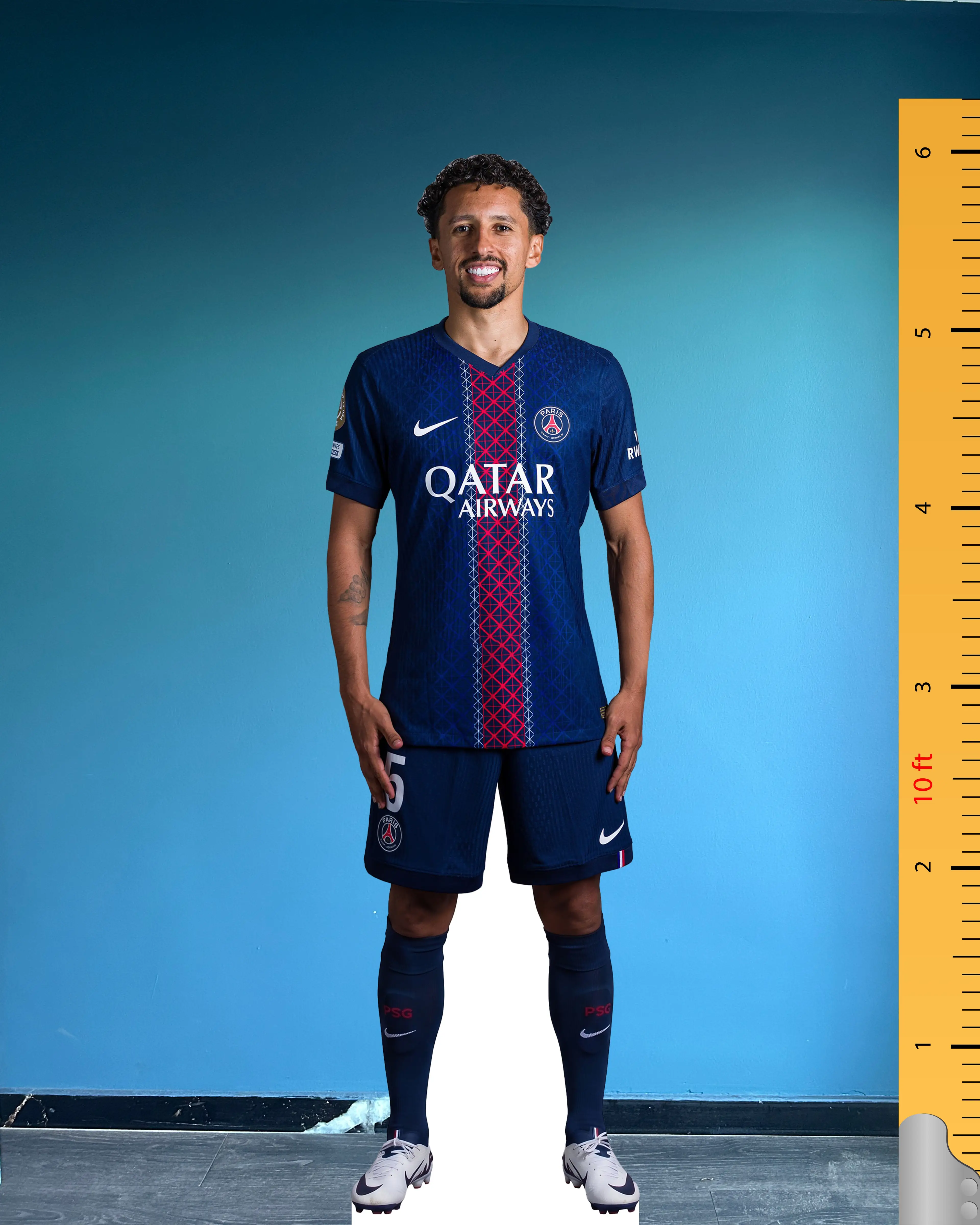 Marquinhos Life Size Cardboard Cutout Model | Marcos Aoás Corrêa
