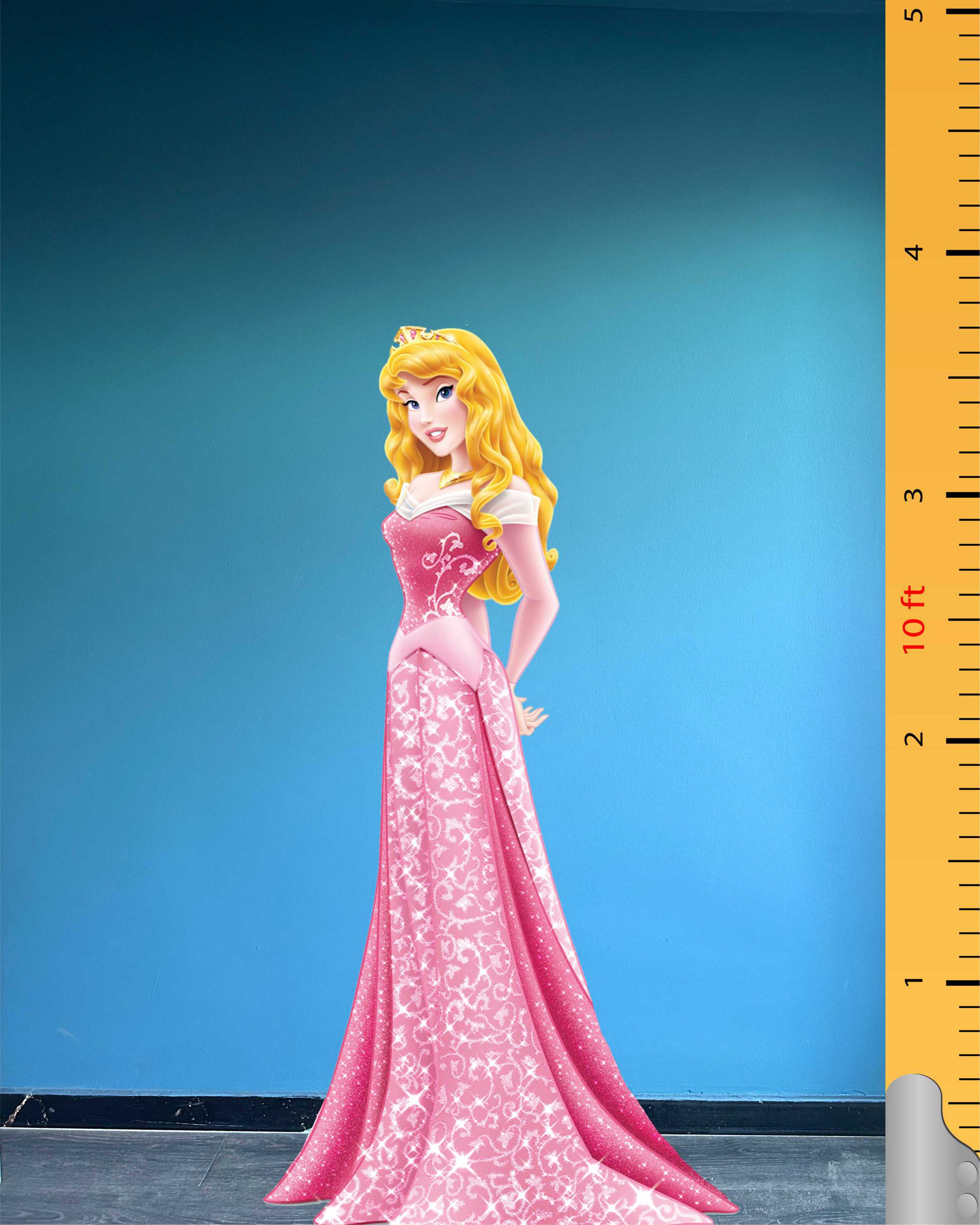 Prinses Aurora Doornroosje Kartonnen Uitsnede Model Kartonnen Uitsnede Karakter Figuur Standee