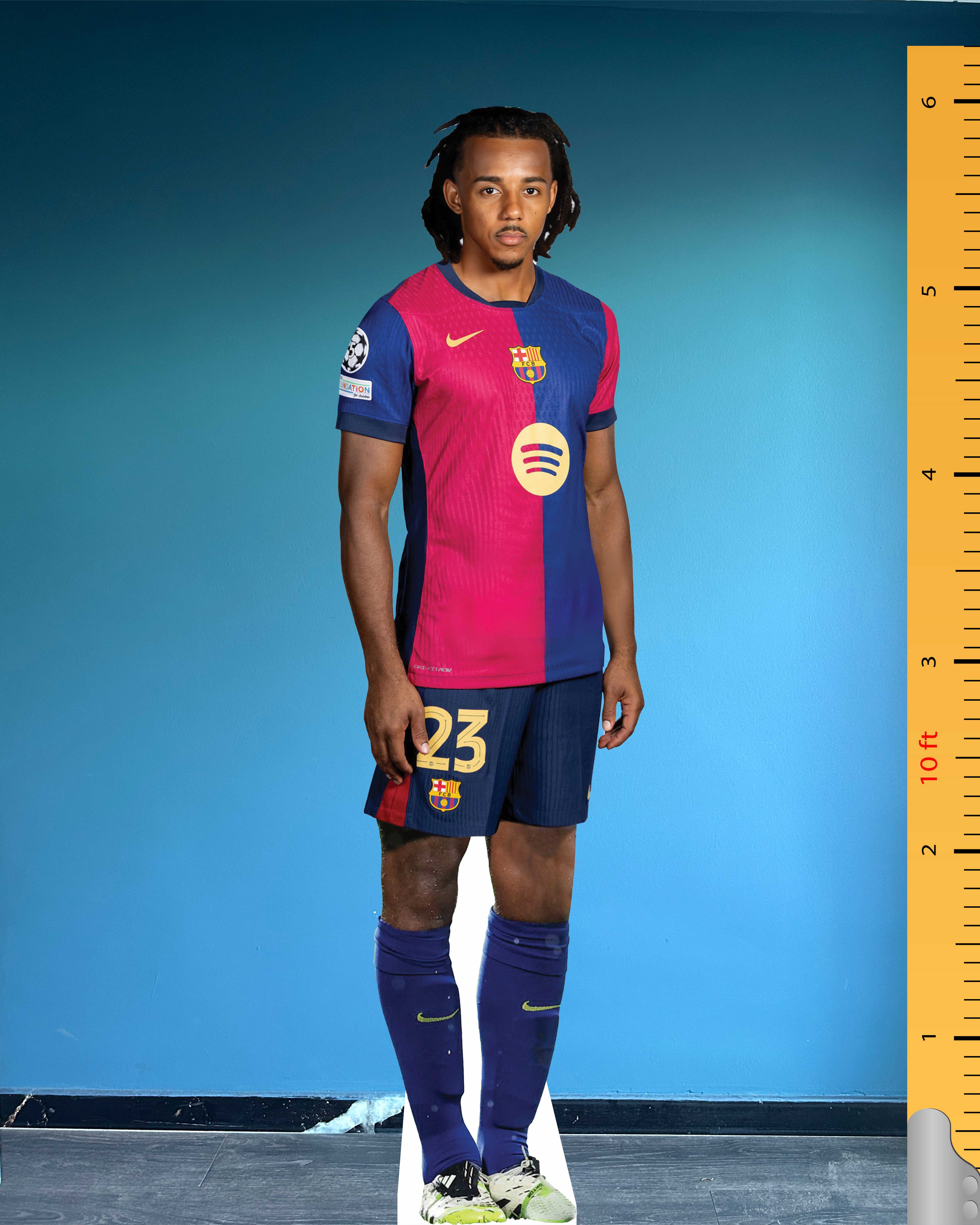 Jules Koundé Cardboard Cutout Model Life Size Plastic Standee FC Barcelona