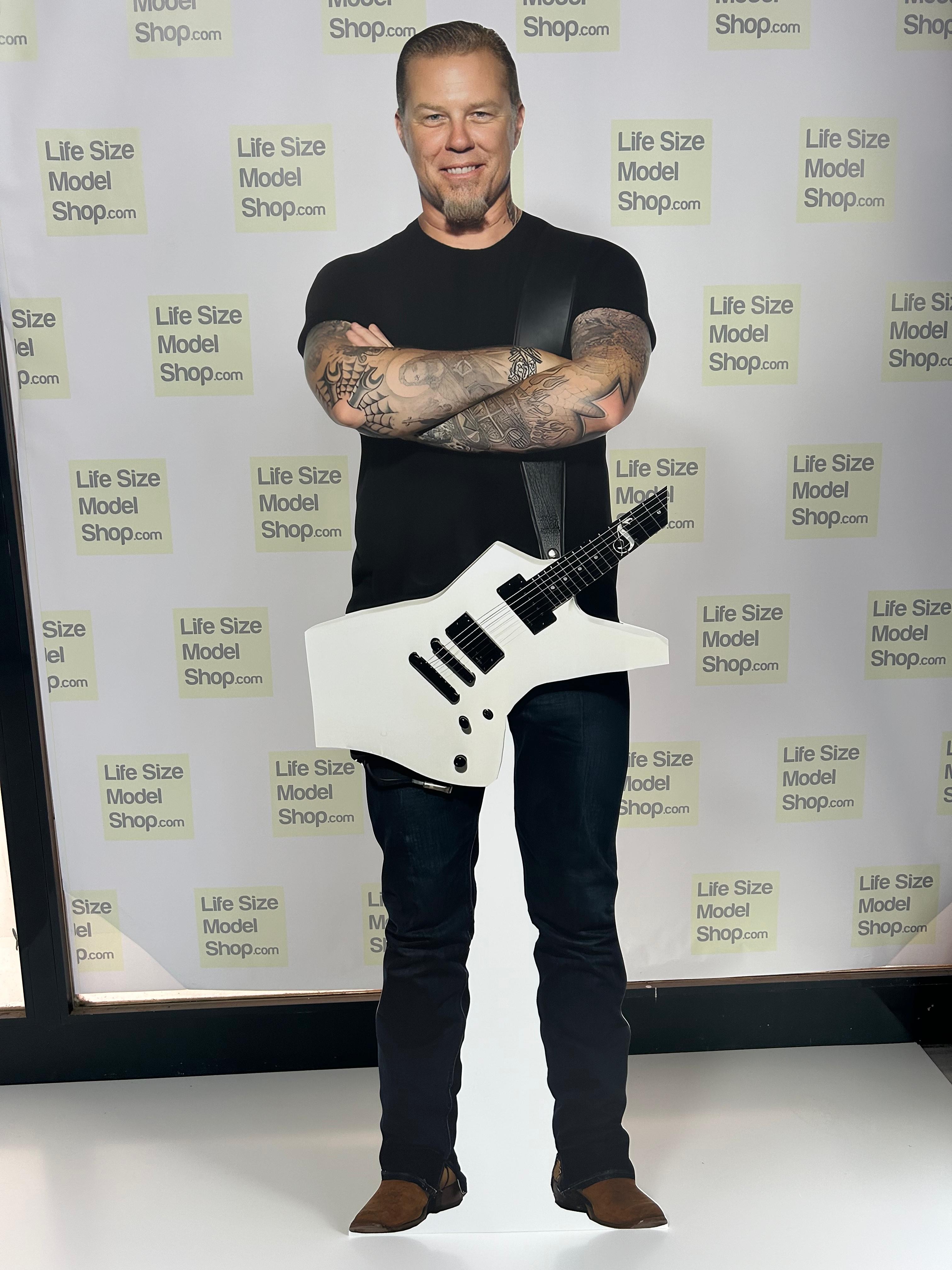 James Hetfield Cardboard Cutout Model Metallica Rock Stars Cardboard Cutout Model Standee
