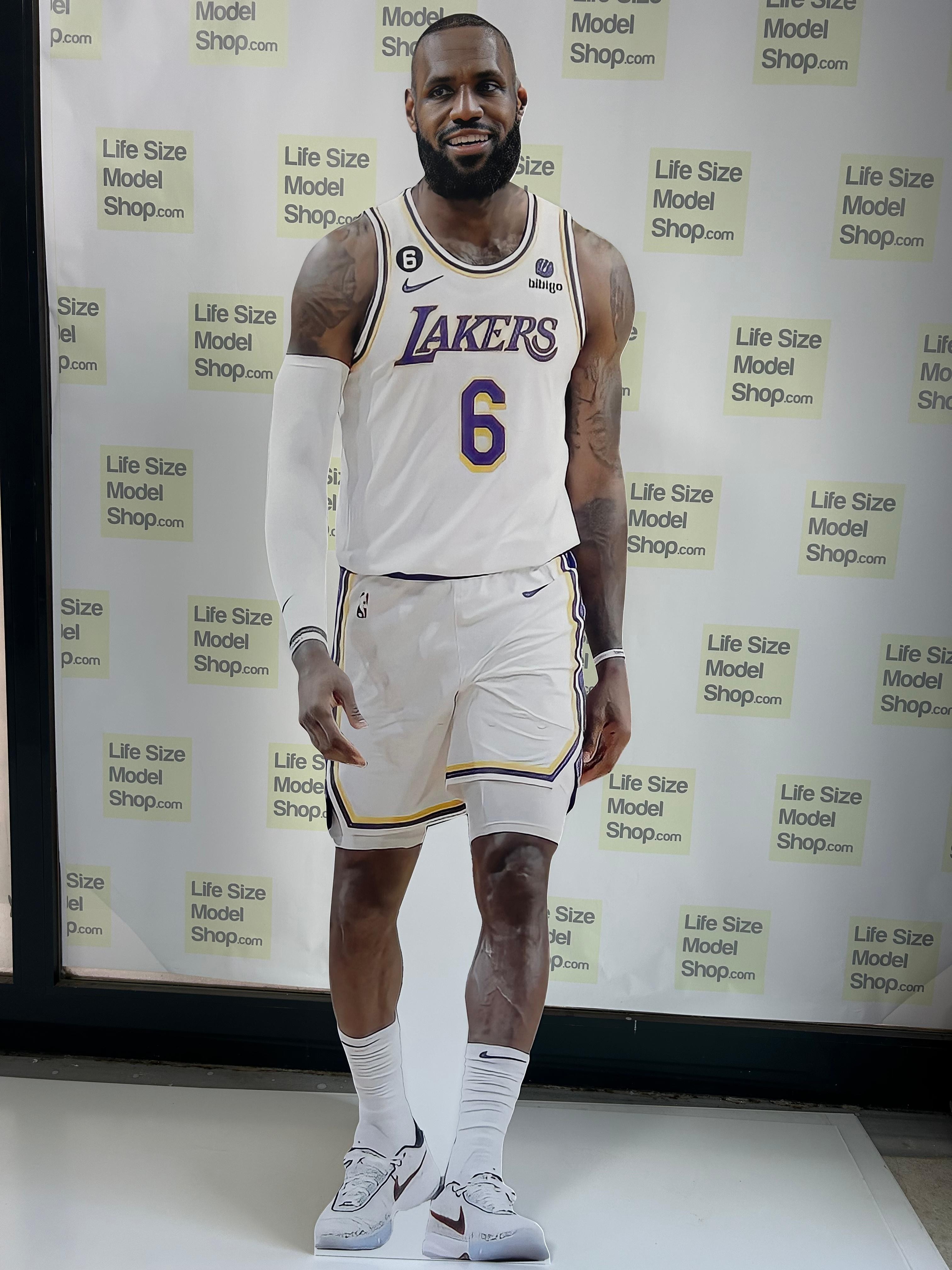 LeBron James Cardboard Cutouts Model Standee LeBron James Basketball Player Mockup