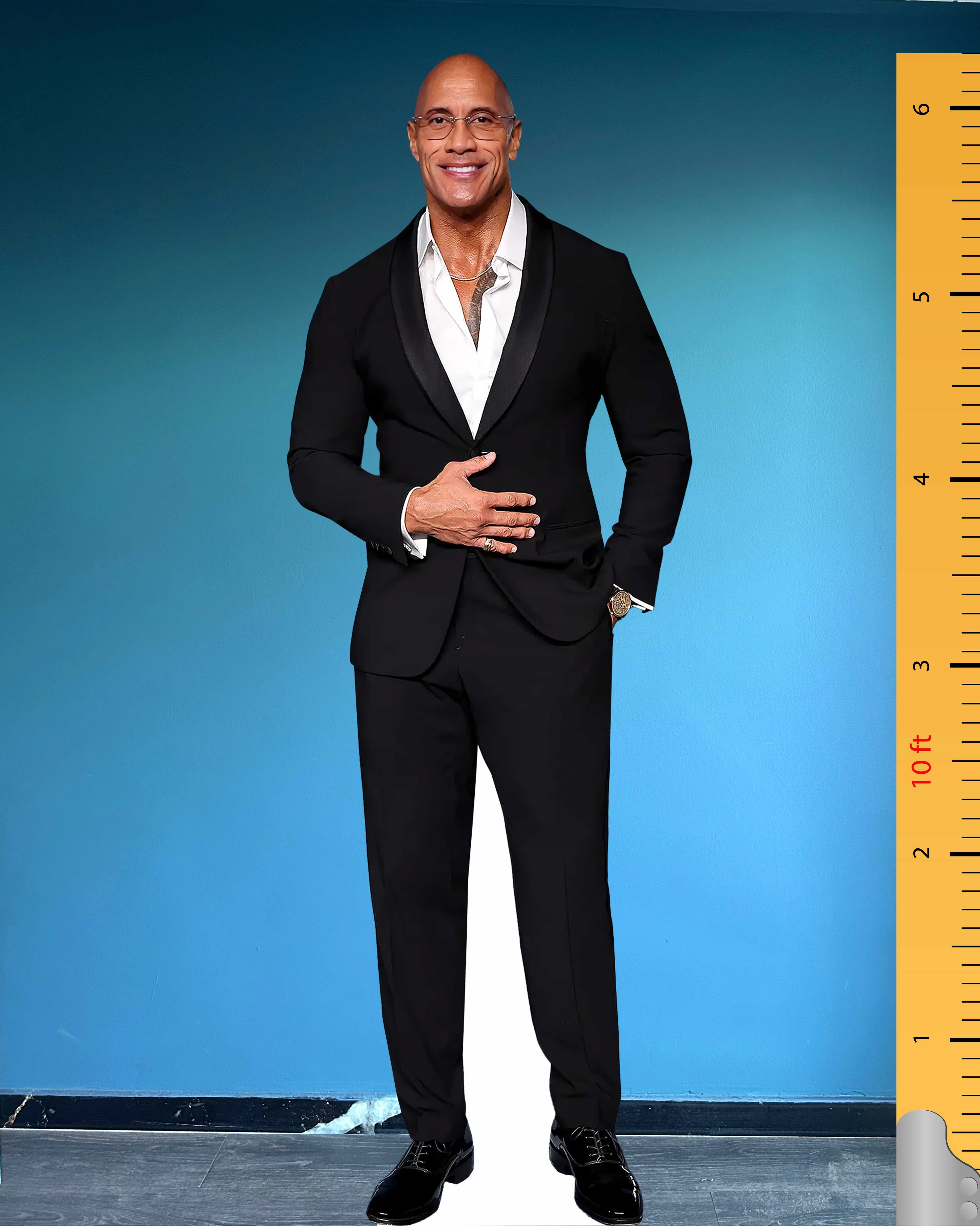 🎬 Dwayne Johnson Life Size Cardboard Cutout – Academy Museum of Motion Pictures Edition