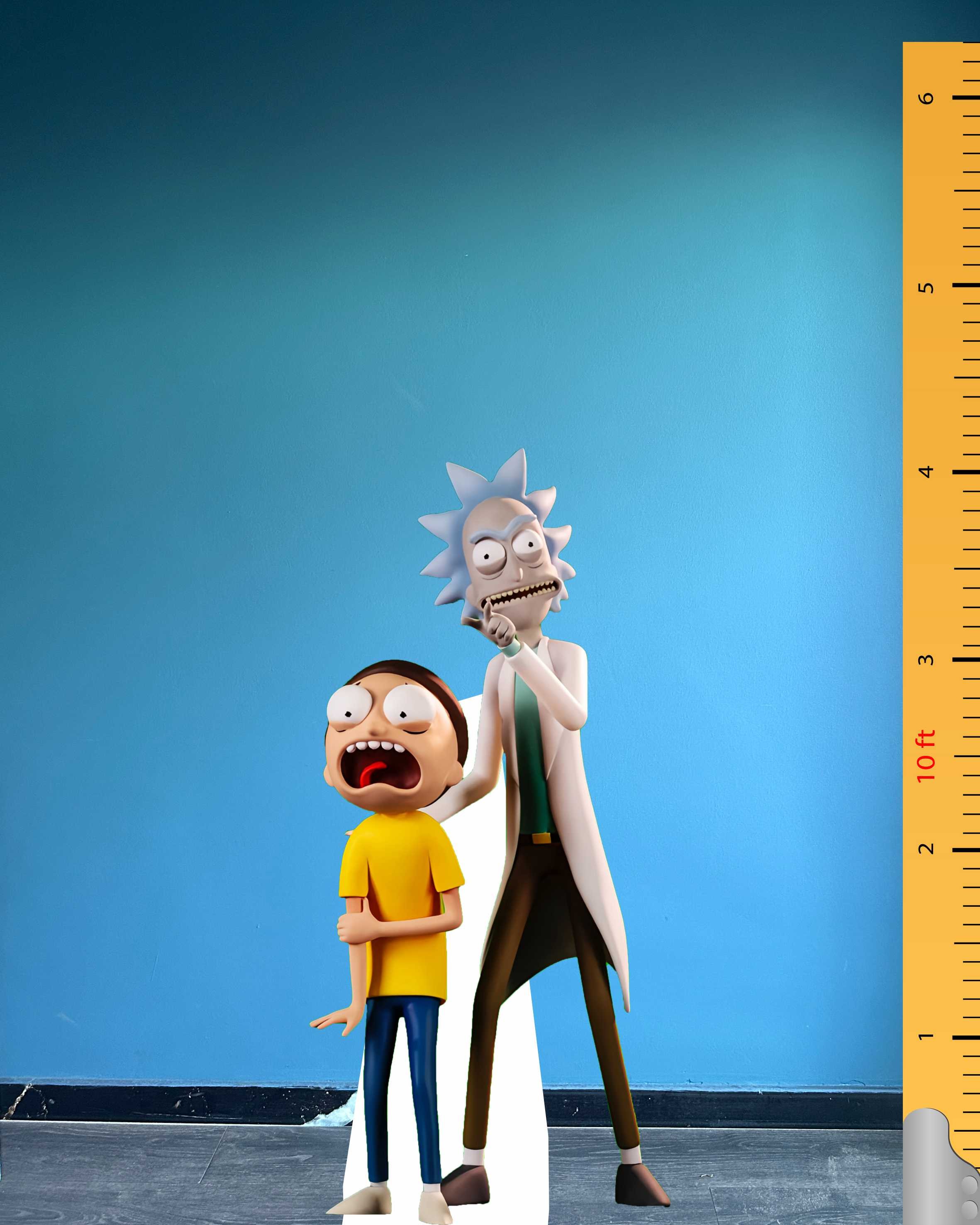 Model wycinany z tektury Moana, animowana postać, plastikowy model standee
