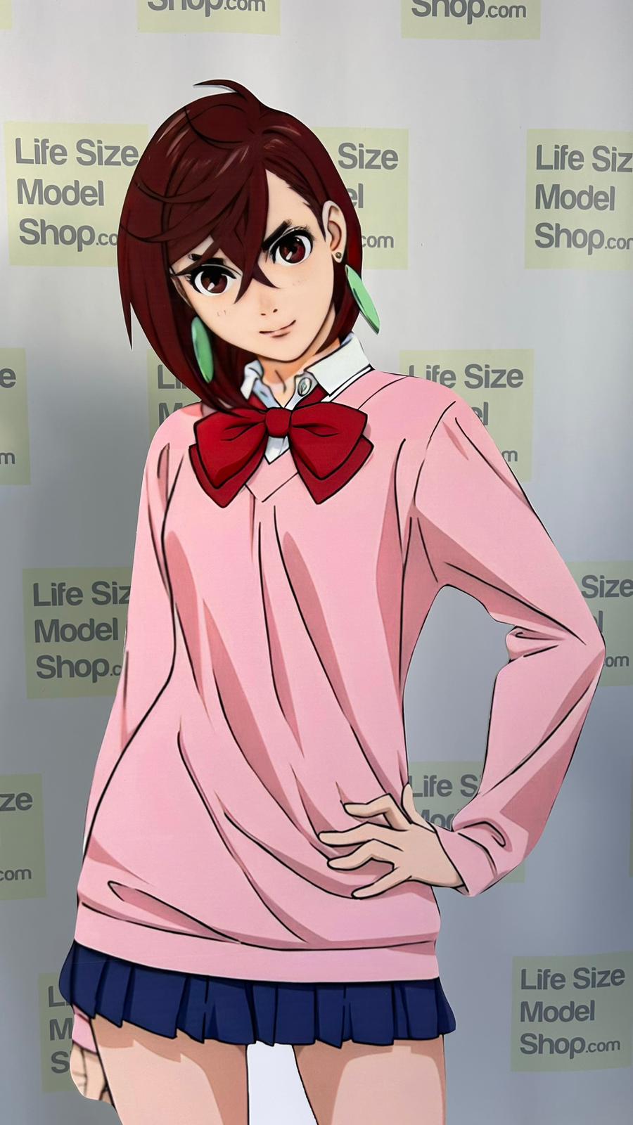 🌟Momo Ayase Cardboard Cutout Model – Dandadan Manga Figure Life-Size Plastic Standee