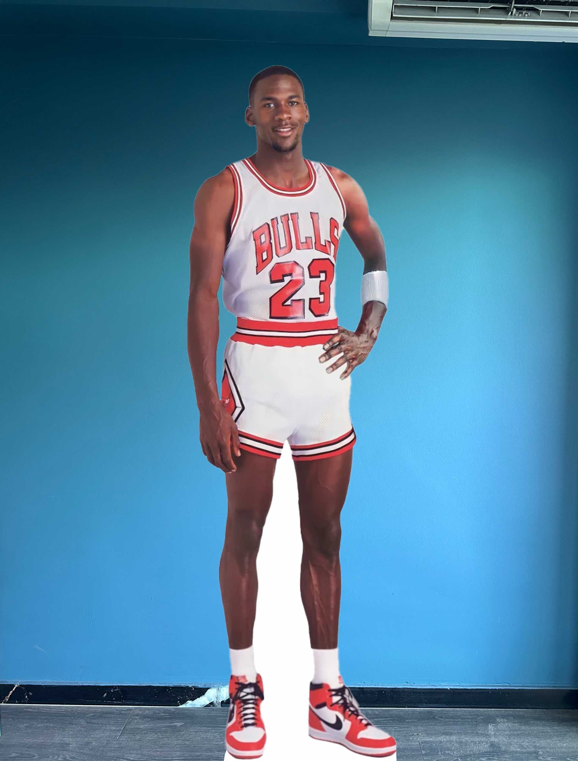 Michael Jordan Aufsteller aus Pappe, Modell des legendären amerikanischen Basketballspielers