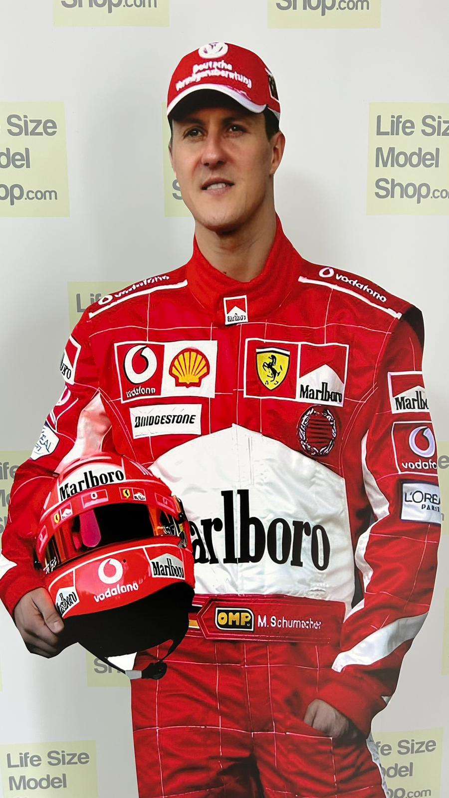 Il leggendario pilota tedesco di F1 Michael Schumacher, pilota di auto da corsa, personaggio in plastica