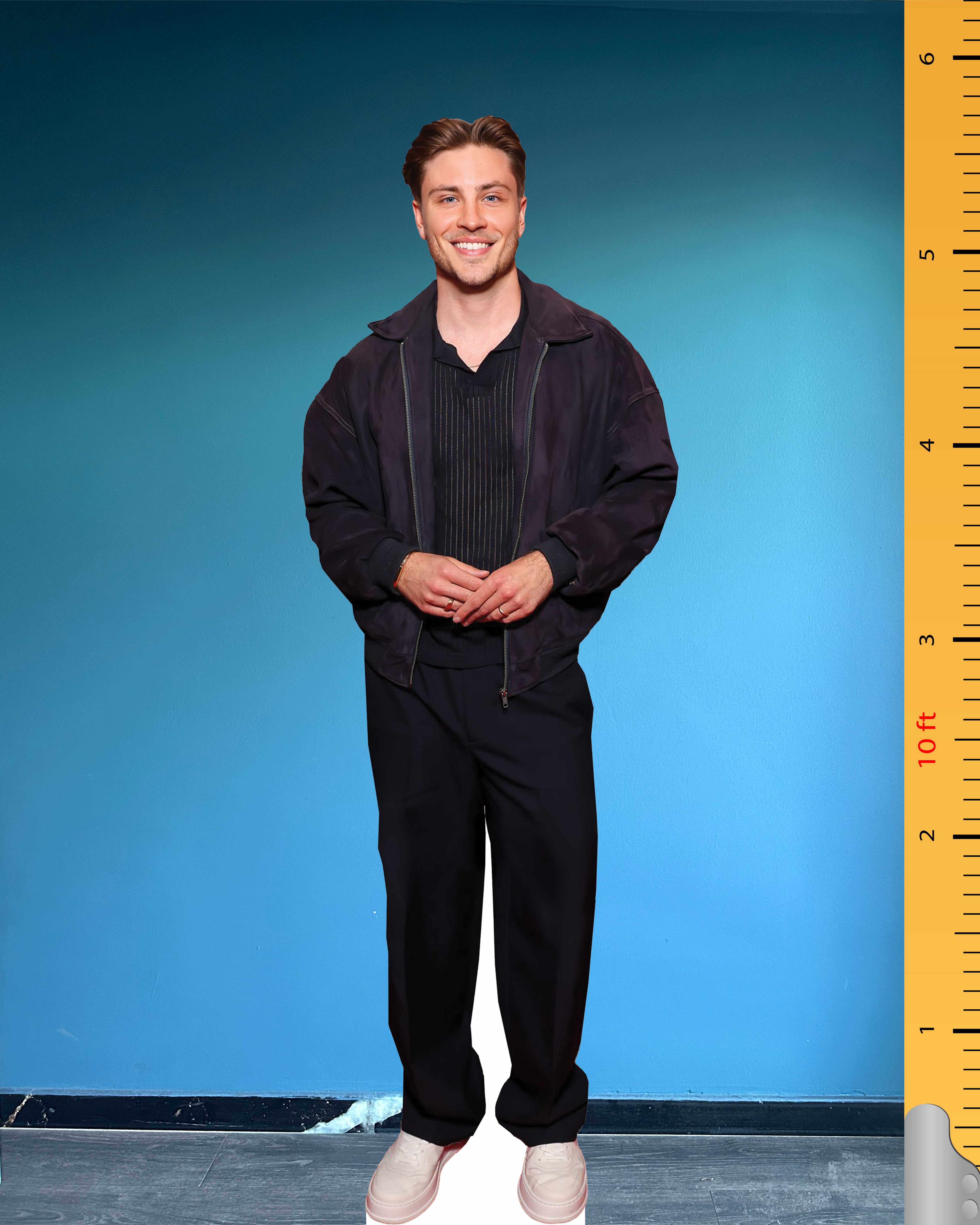 Jannik Schümann Life Size Cardboard Cutout Model Plastic Standee Celebrity Cutouts German Actor