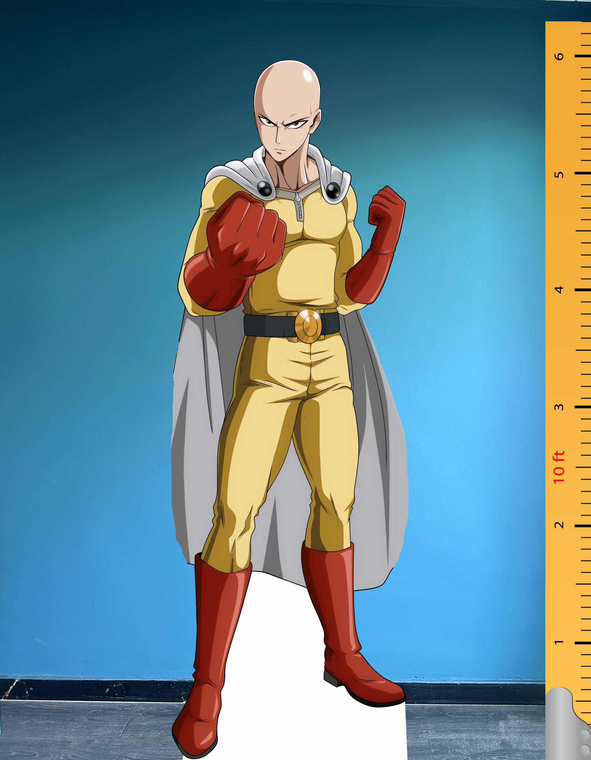Saitama - One Punch Man Anime Fictional Character Cardboard Cutout Model Standee