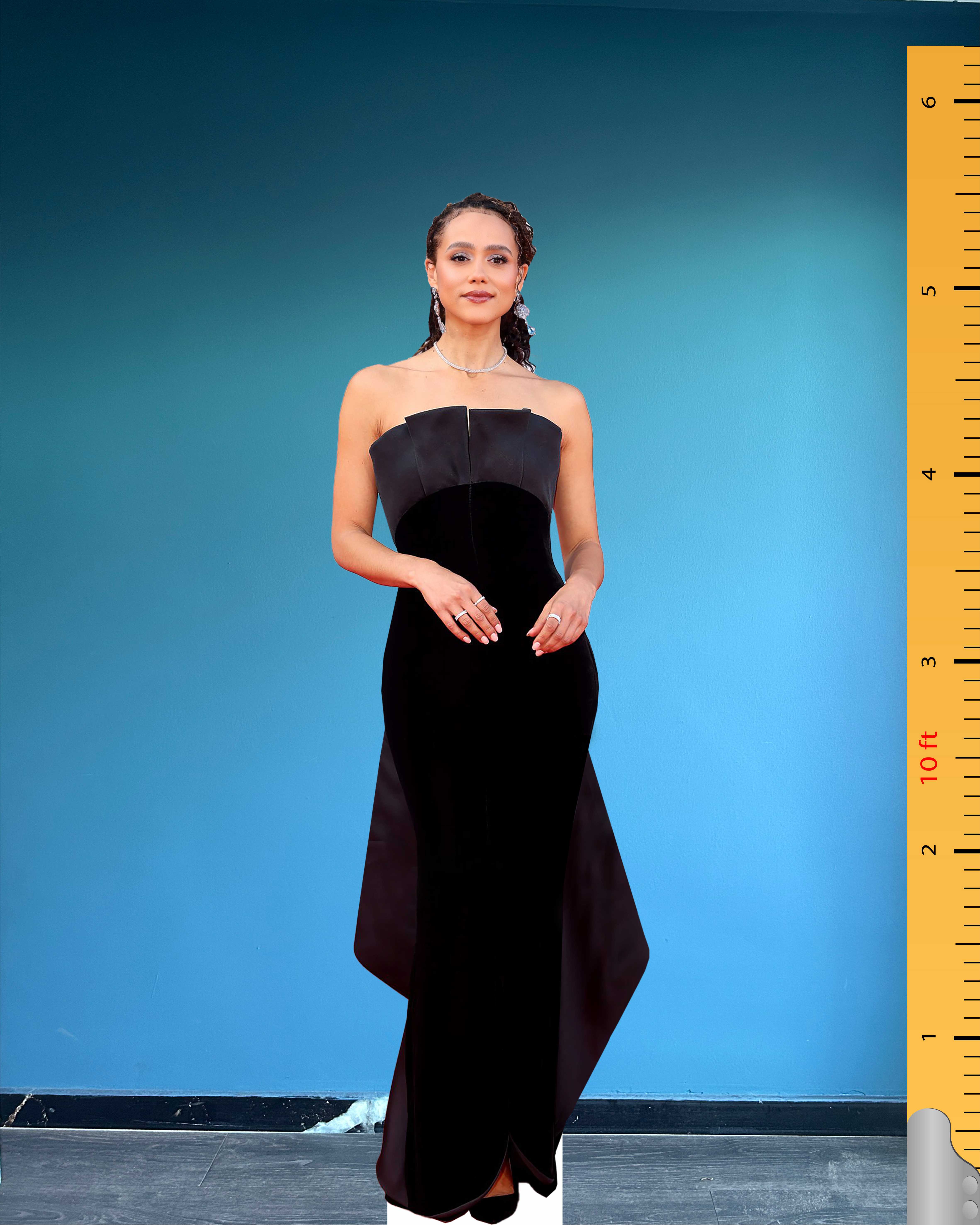 Nathalie Emmanuel Cardboard Cutout Model Life Size Plastic Standee Model - Model - 1
