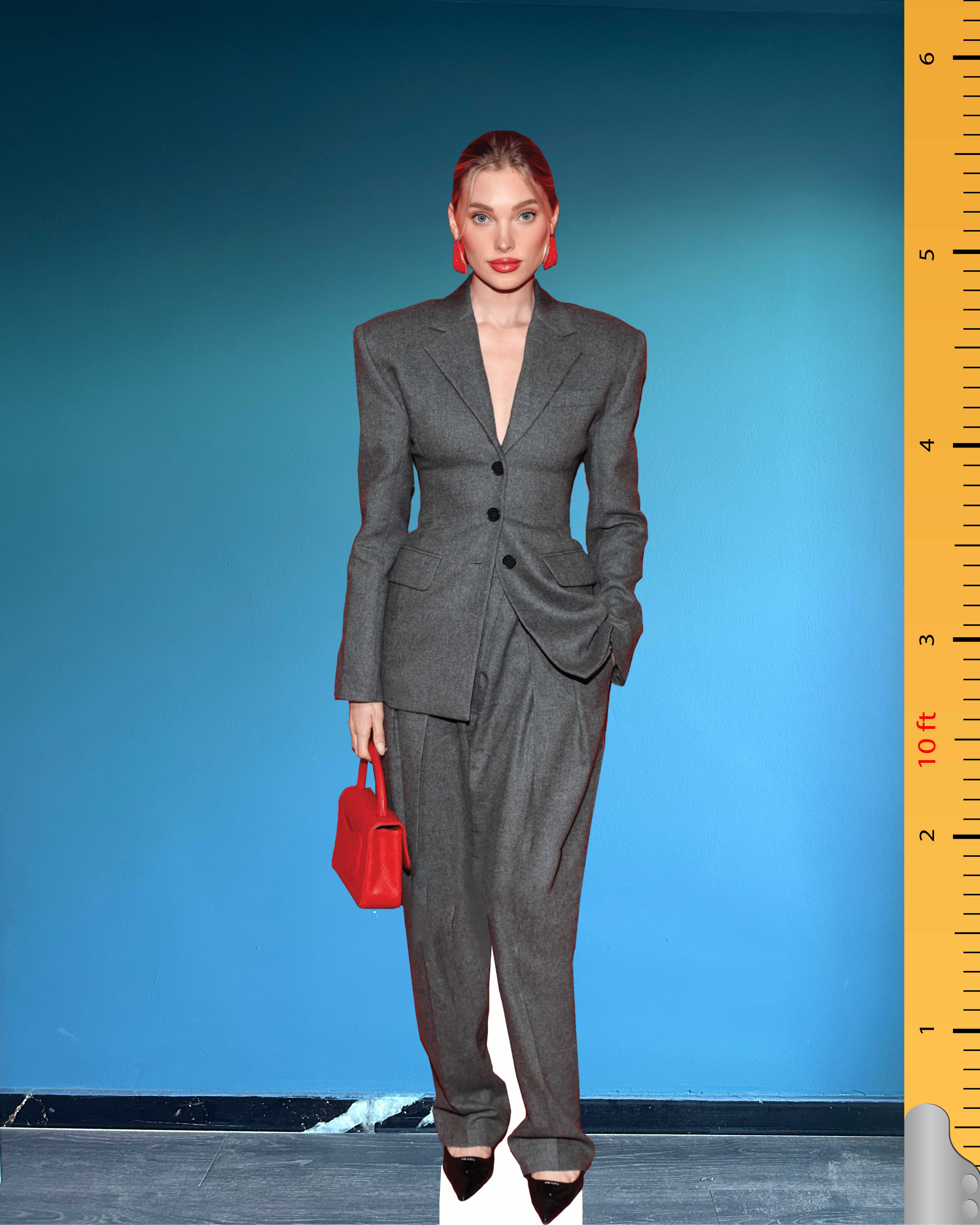 👗 Elsa Hosk Cardboard Figure – Life-Size Victoria's Secret Model Standee