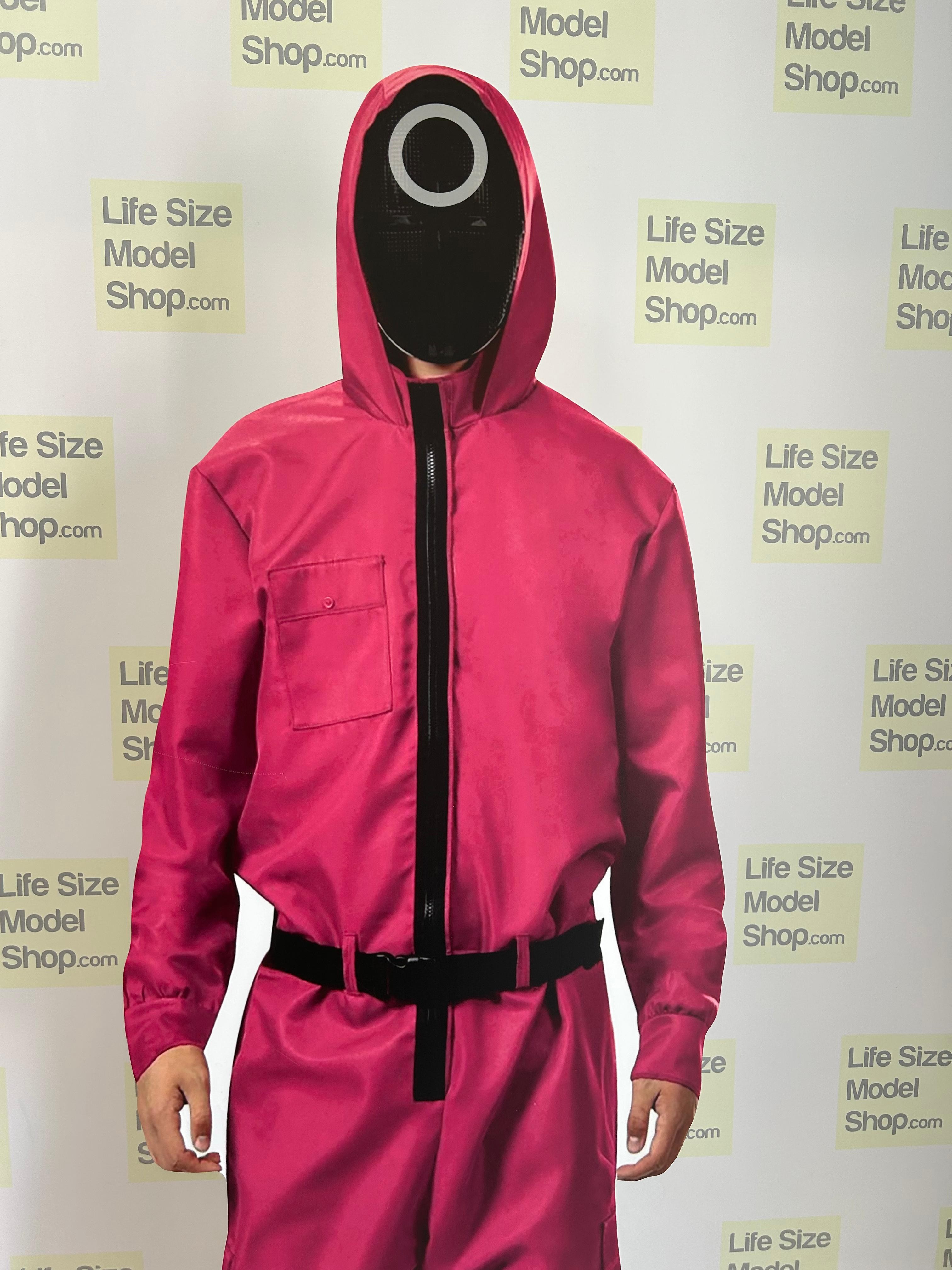 Squid Game Cardboard Cutout Model Pink Guard Manager Soldier Worker Squid Game Characters Full Life Size Model