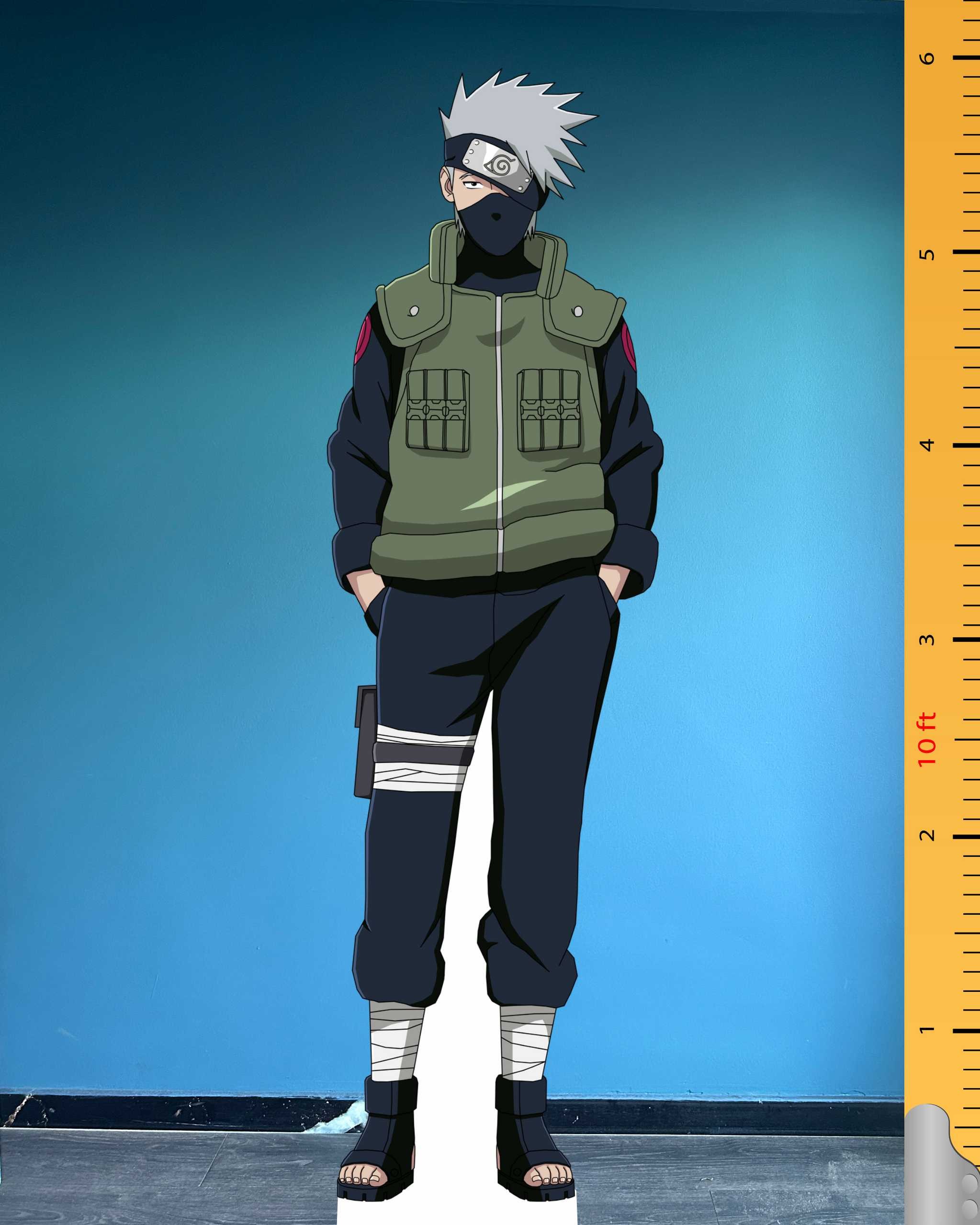 Kakashi Hatake Cardboard Cutout Model Naruto Anime Fictional Character Standee