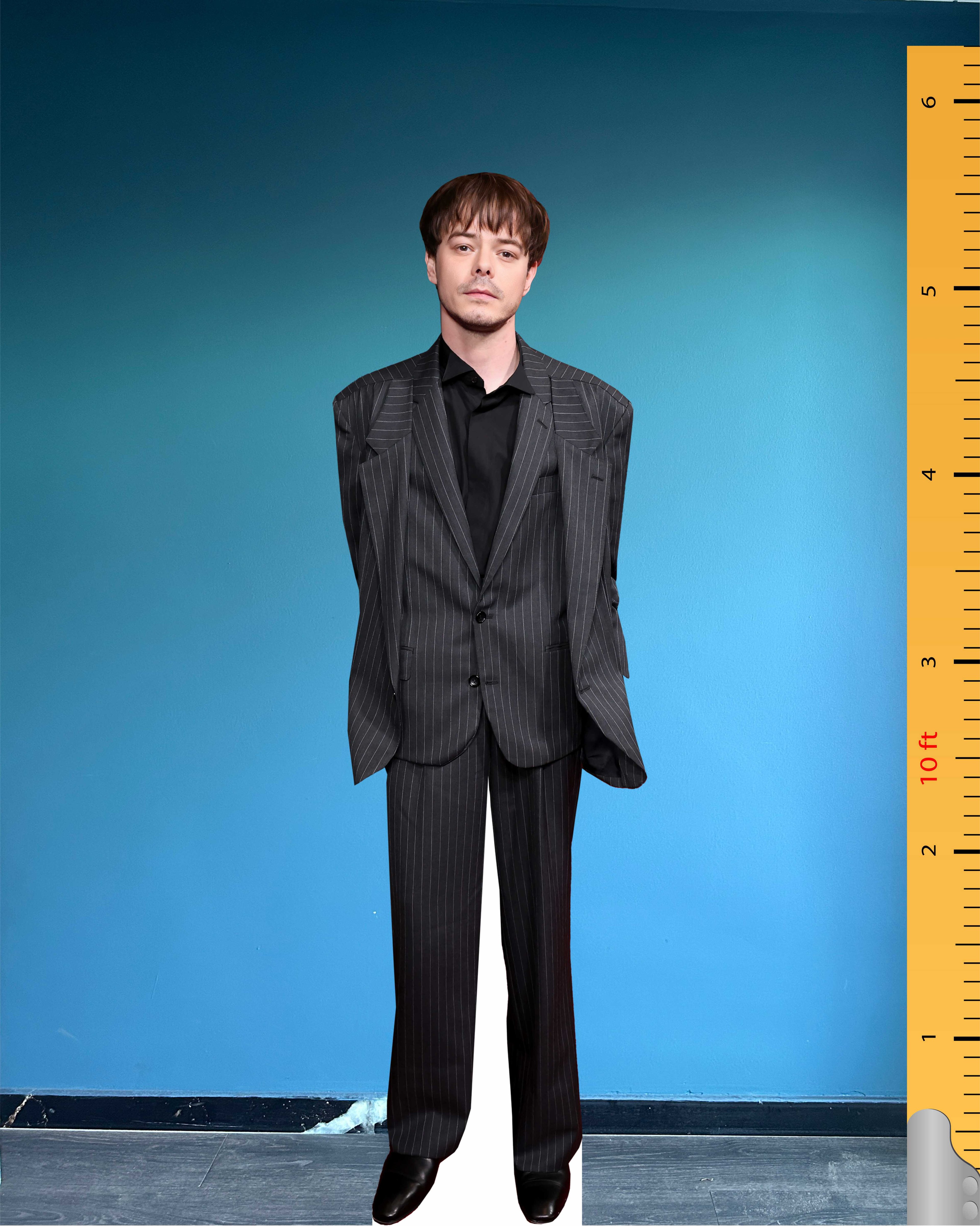 Charlie Heaton Cardboard Cutout Model Life Size Plastic Ross Heaton Standee 