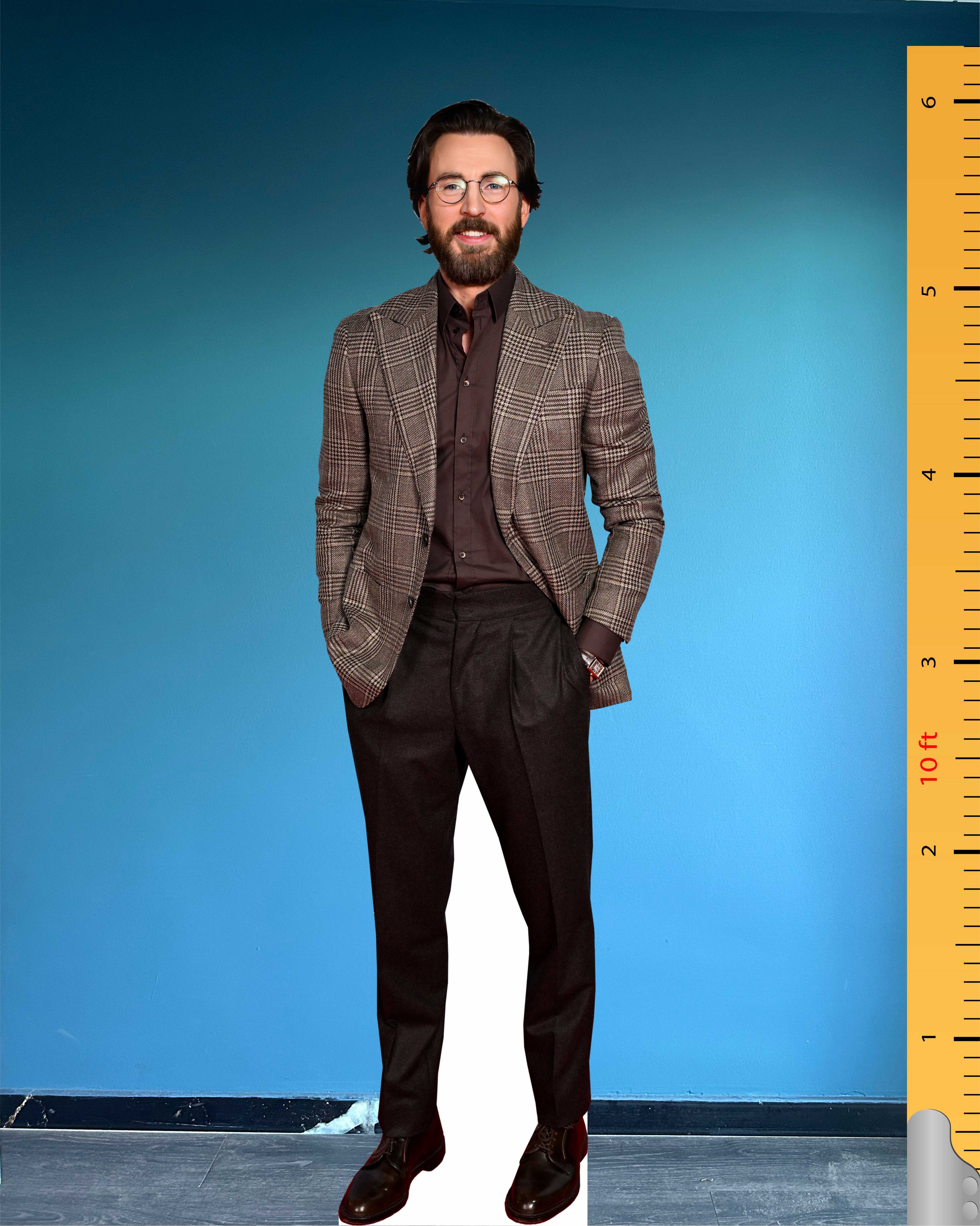 Chris Evans Cardboard Cutout Model Life Size Plastic Standee Model 