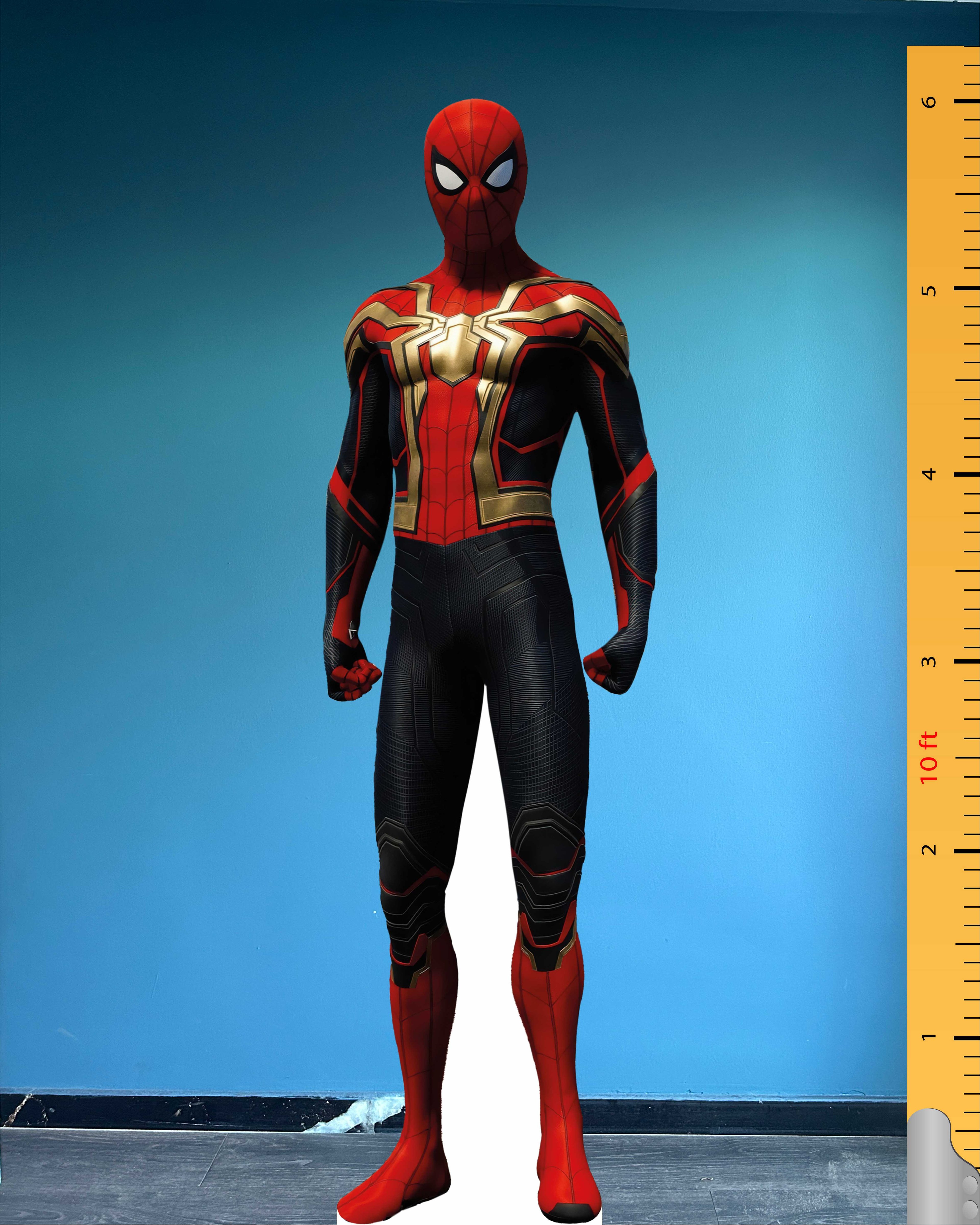 Iron Spider Cardboard Cutout Model Fictional Character Life Size Plastic Standee Model 