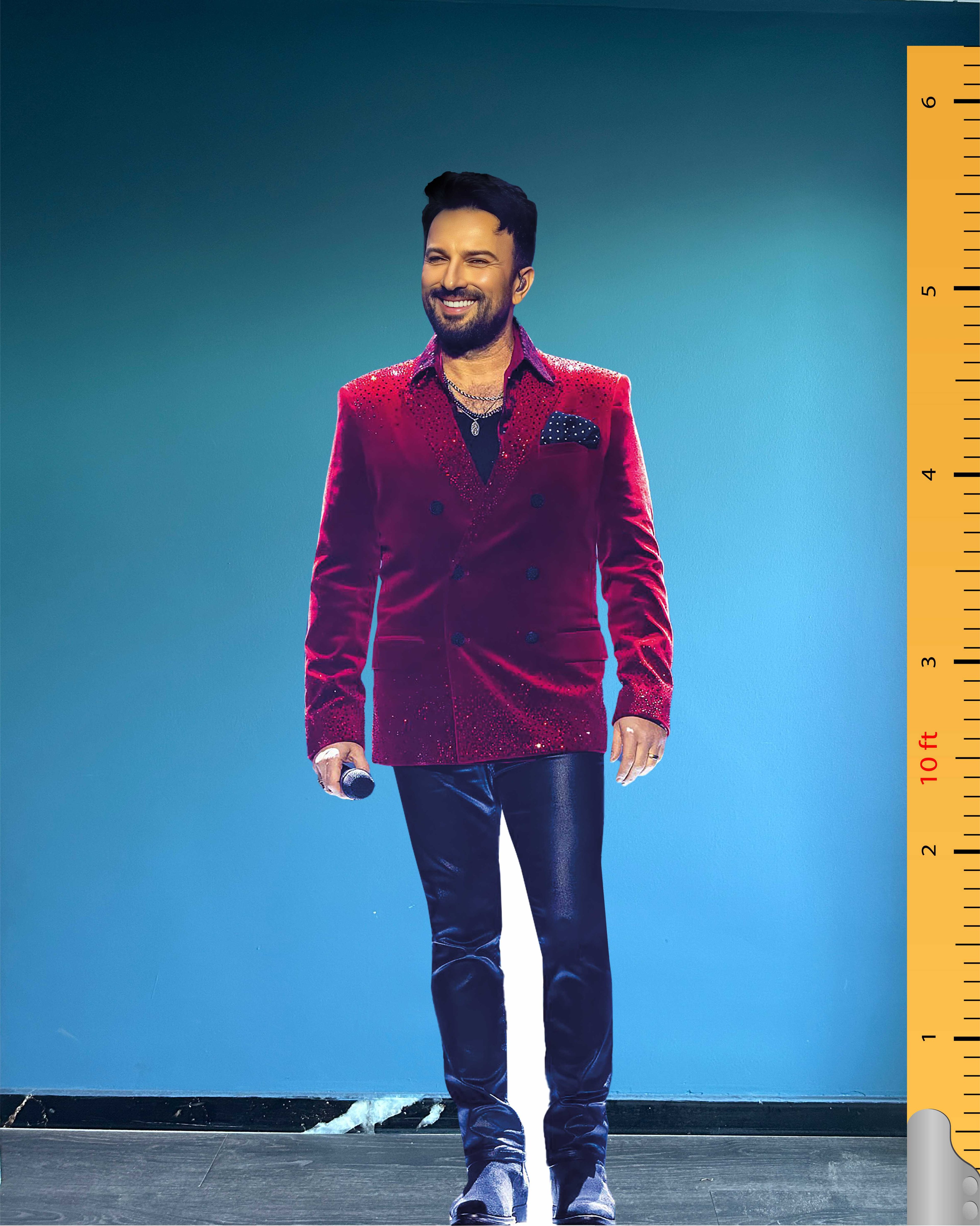 Tarkan Mega Star Turkish Singer Cardboard Cutout Model Life Size Plastic Standee 