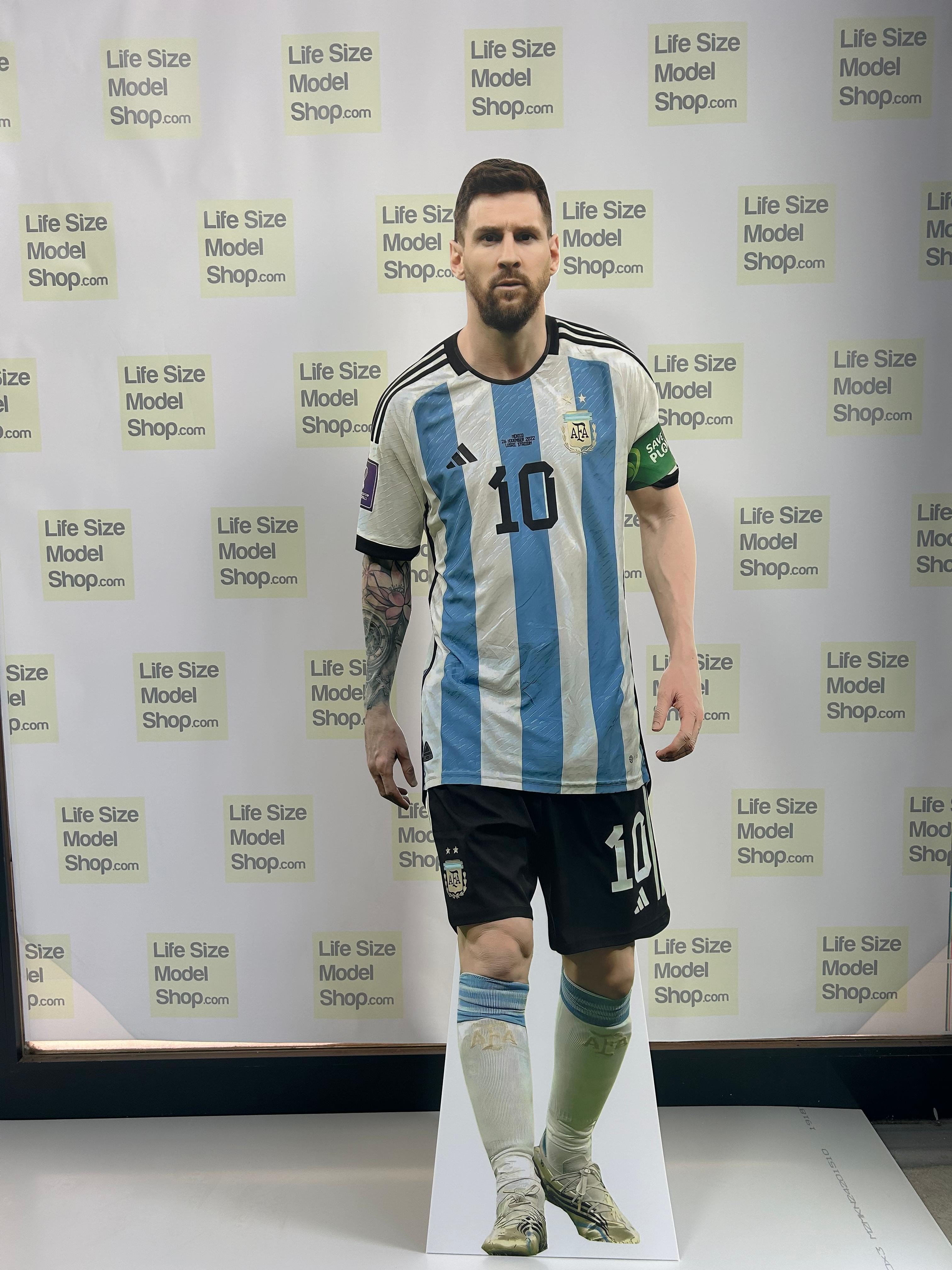 Lionel Messi Cardboard Cutout Standee Number 10 Argentina jersey Messi Lifesize 