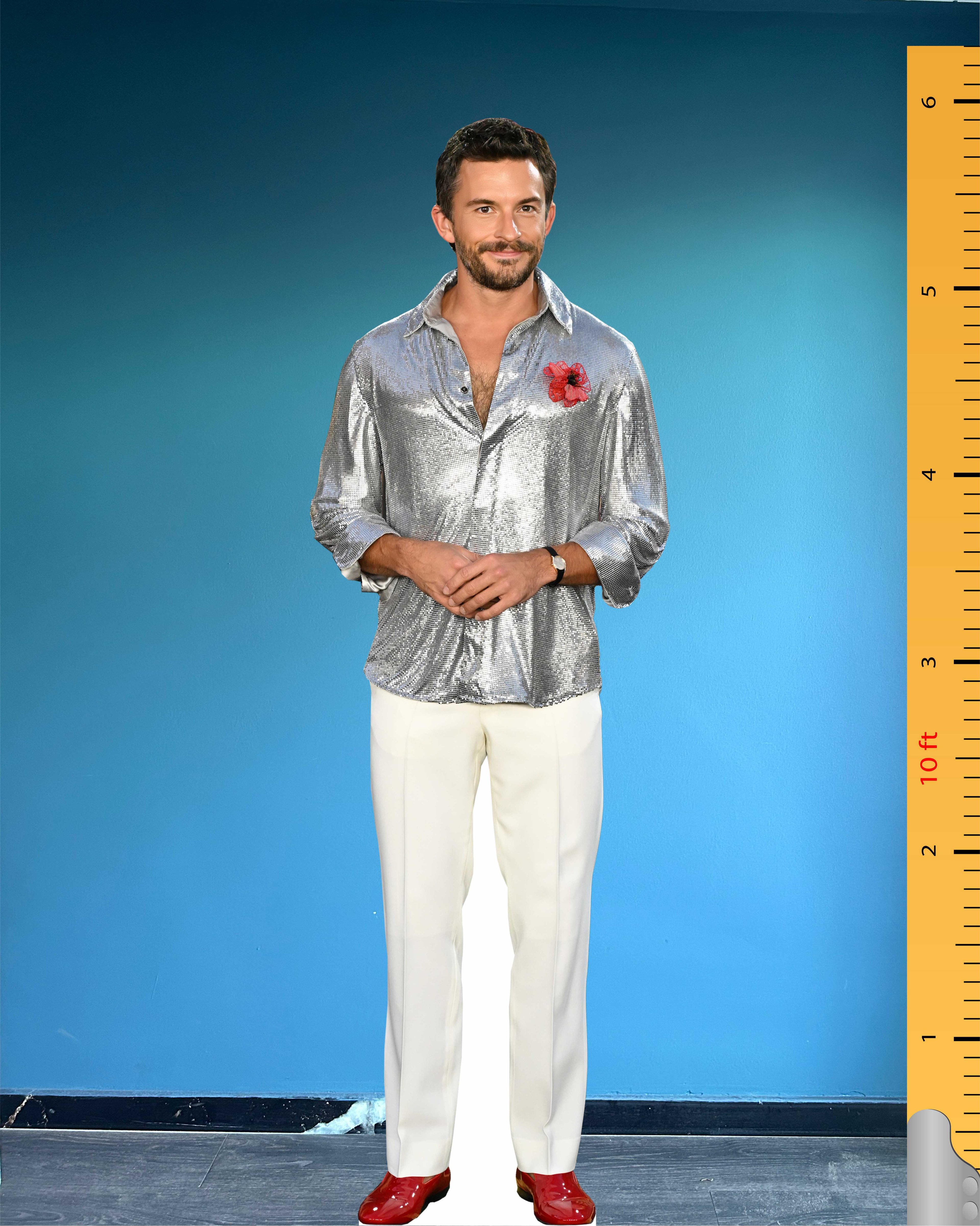 Jonathan Bailey Cardboard Cutout Model Life Size Plastic Standee Model Jonathan Stuart Bailey