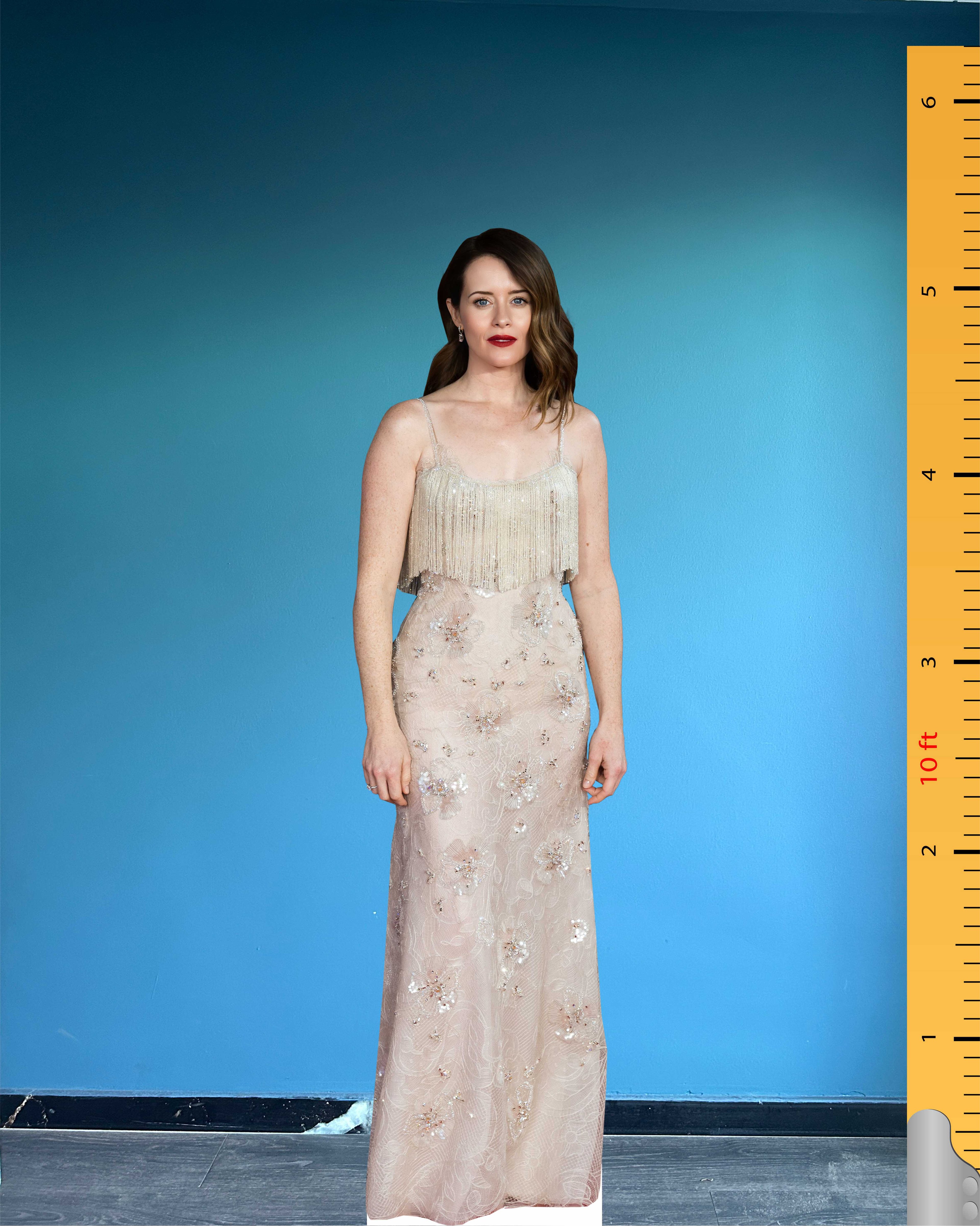 Claire Foy Cardboard Cutout Model Life Size Plastic Standee Red Carpet BAFTA 2024