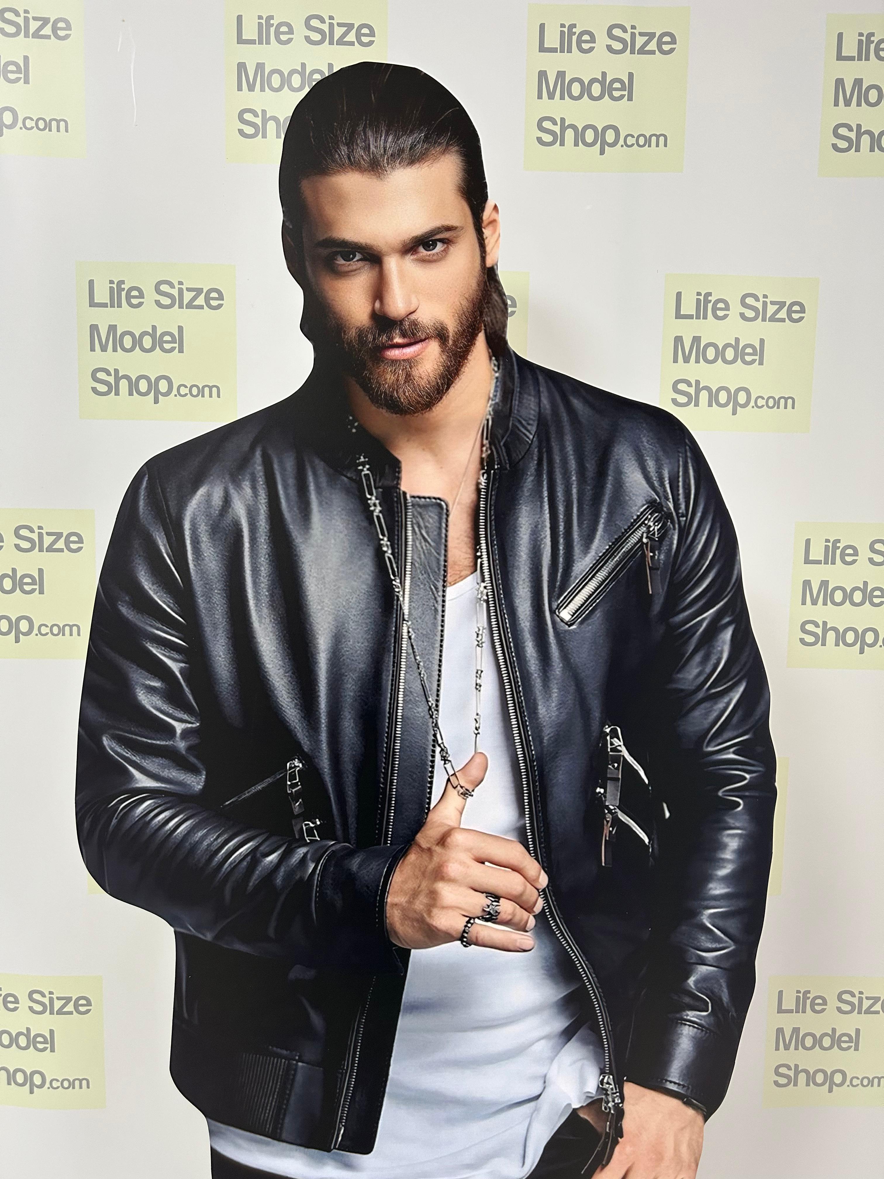 🎬 Can Yaman Plastic Figure – Life-Size Standee Model (Turkish TV and Movie Star)
