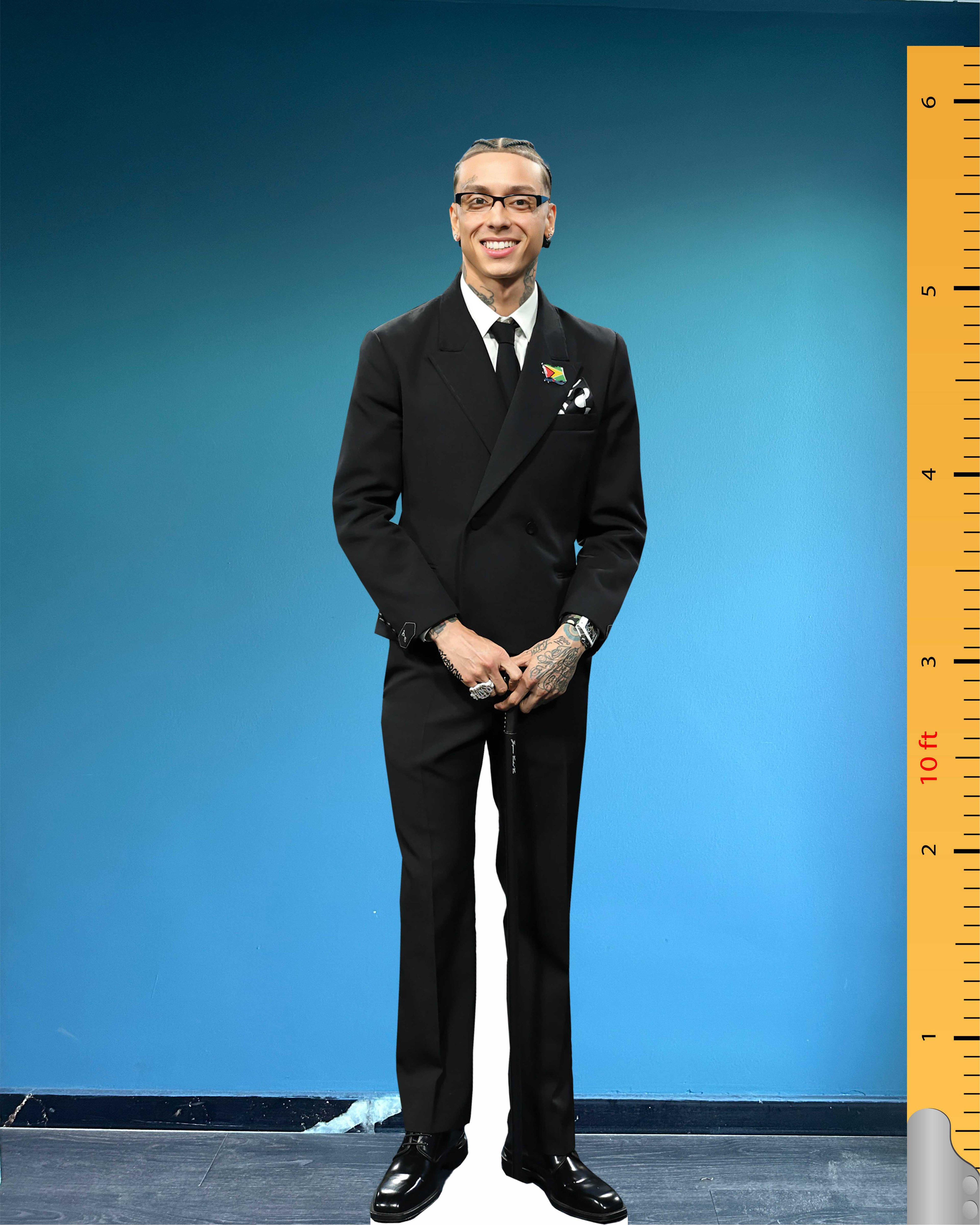 Central Cee Cardboard Cutout Model Life Size Plastic Standee Oakley Neil HT Caesar-Su