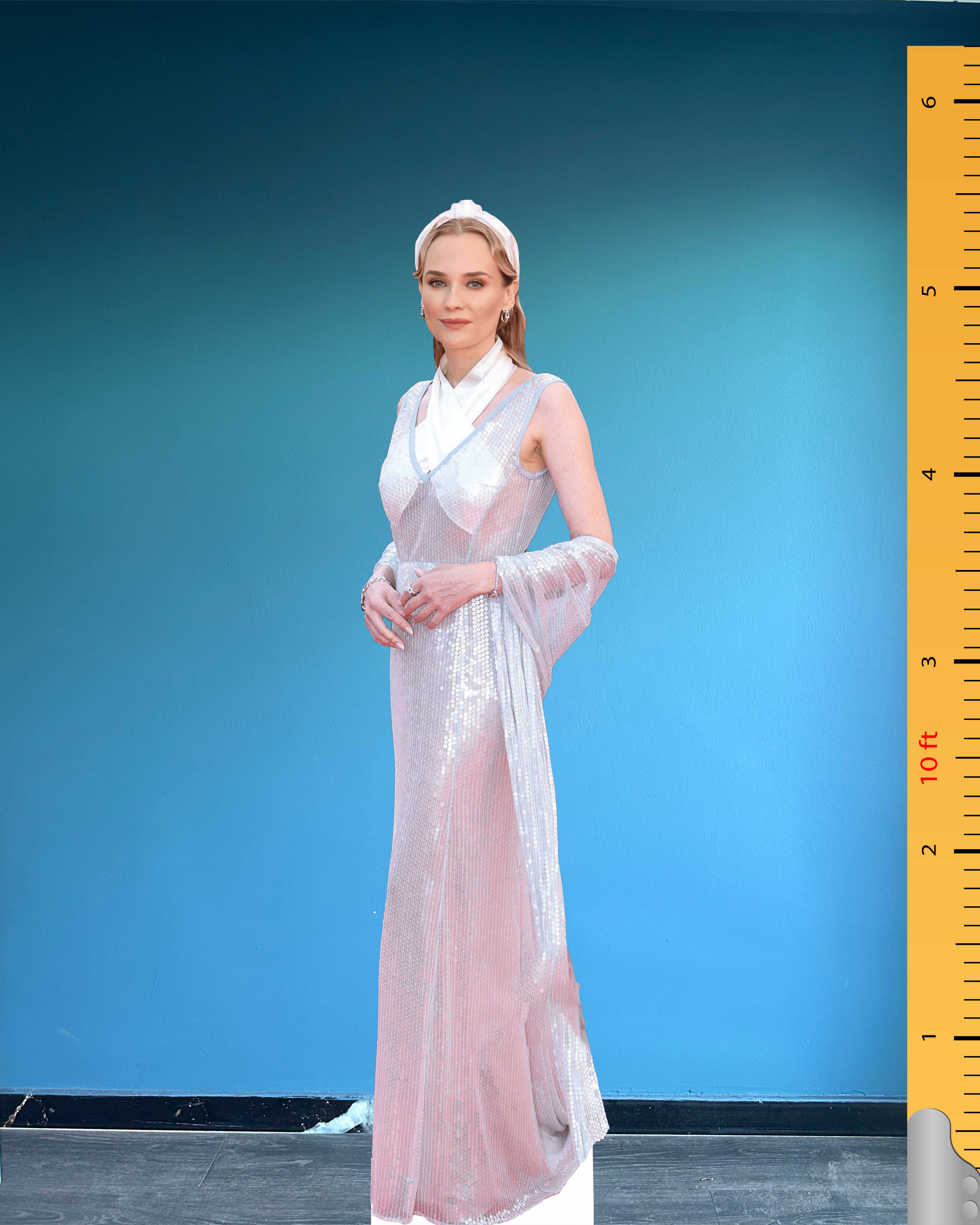 Diane Kruger Life Size Cardboard Cutout Model Standee Plastic Celebrity Cutouts