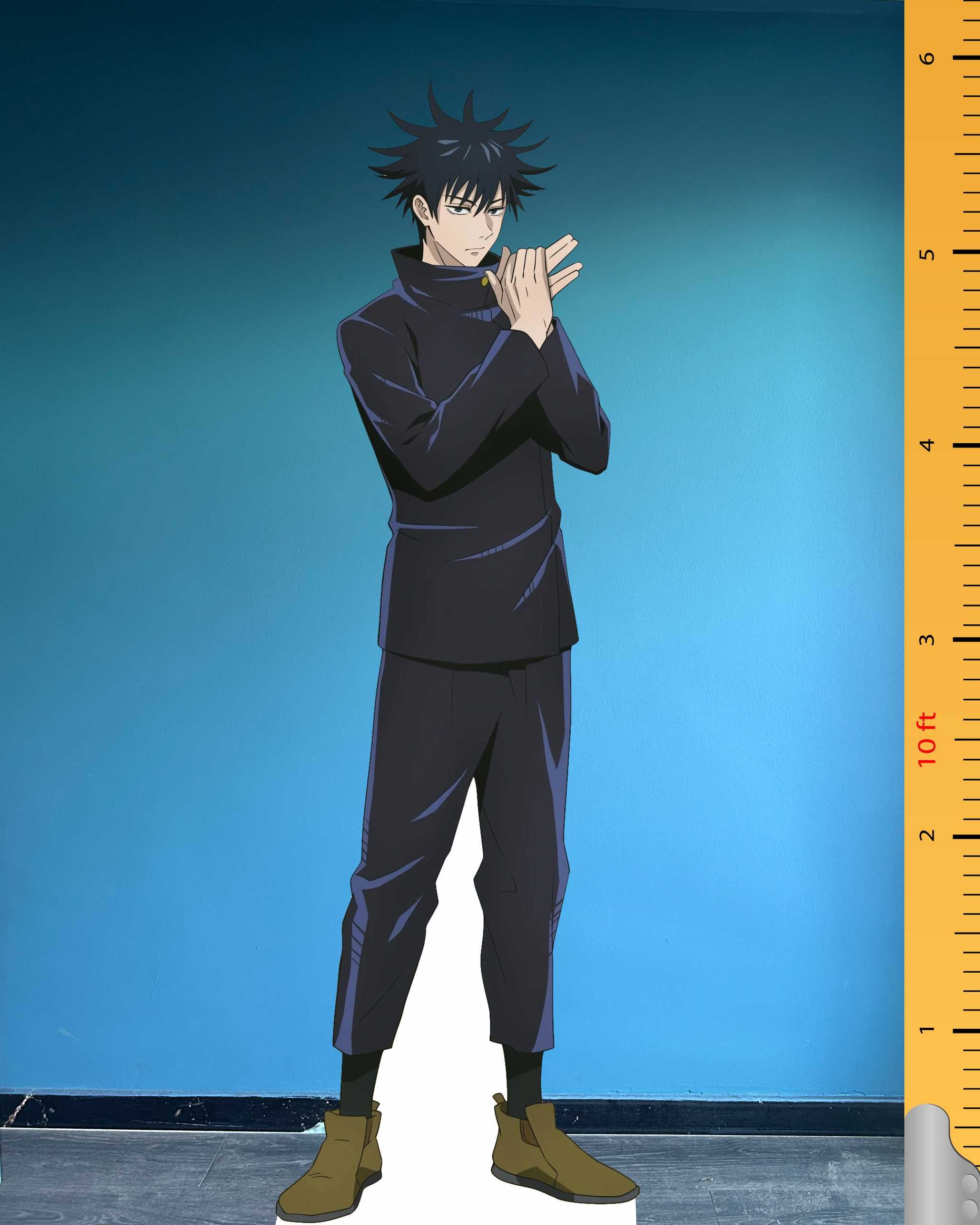 Megumi Fushiguro Cardboard Cutout Model Naruto Anime Fictional Character Standee