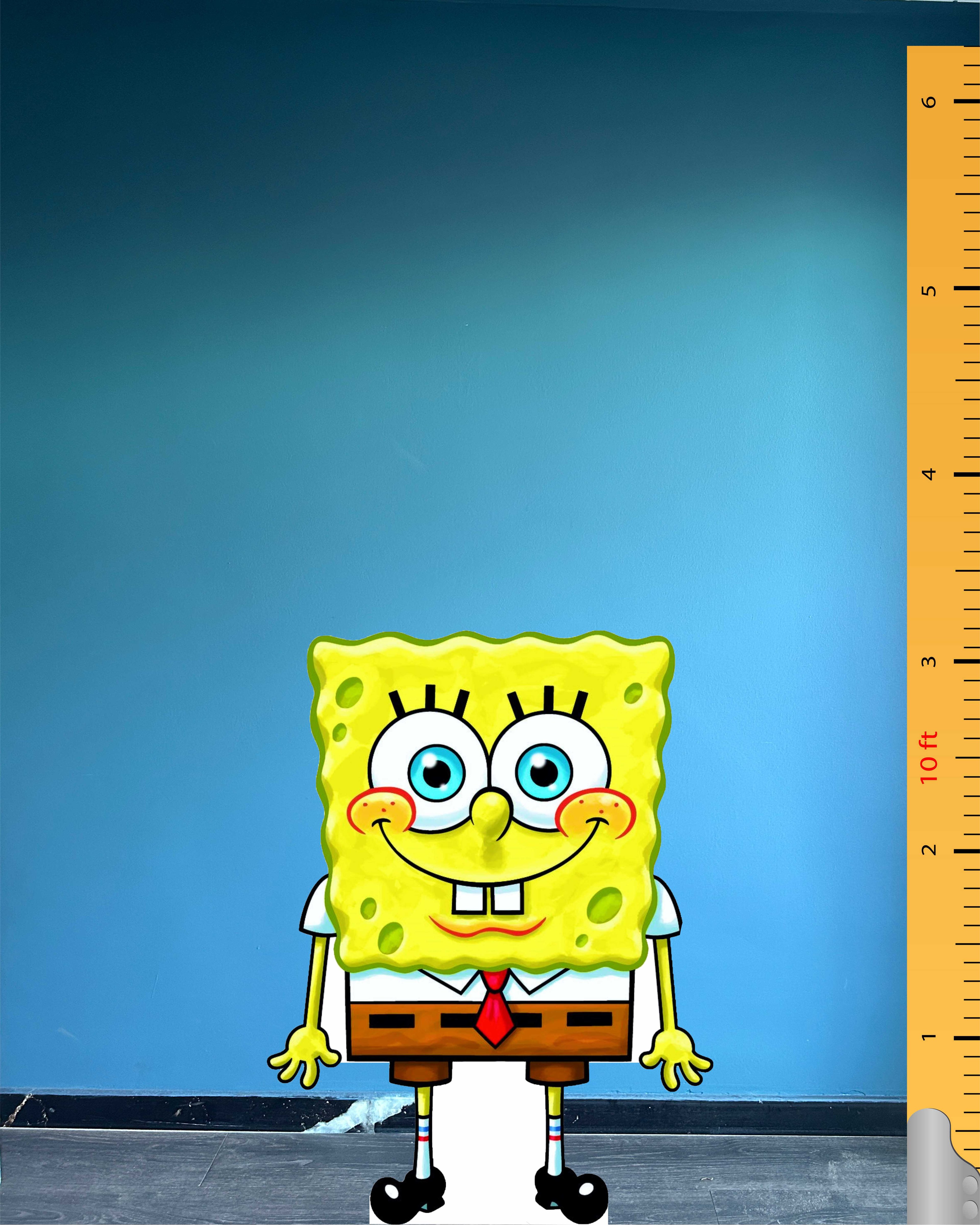 SpongeBob SquarePants Cardboard Cutout Model Fictional Character Plastic Standee Figure
