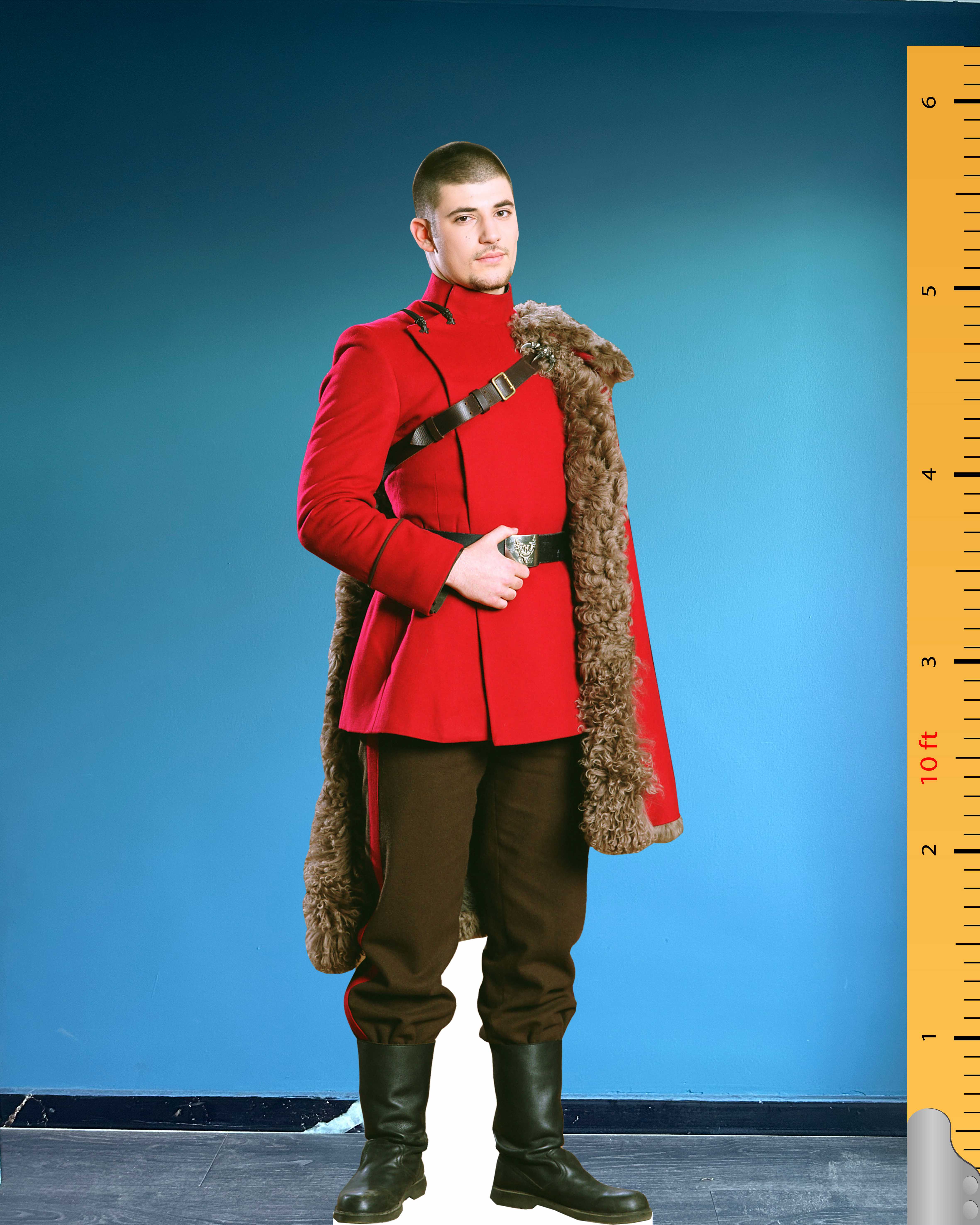 Modello di sagoma di cartone a grandezza naturale di Viktor Krum, personaggio di Harry Potter in piedi in plastica