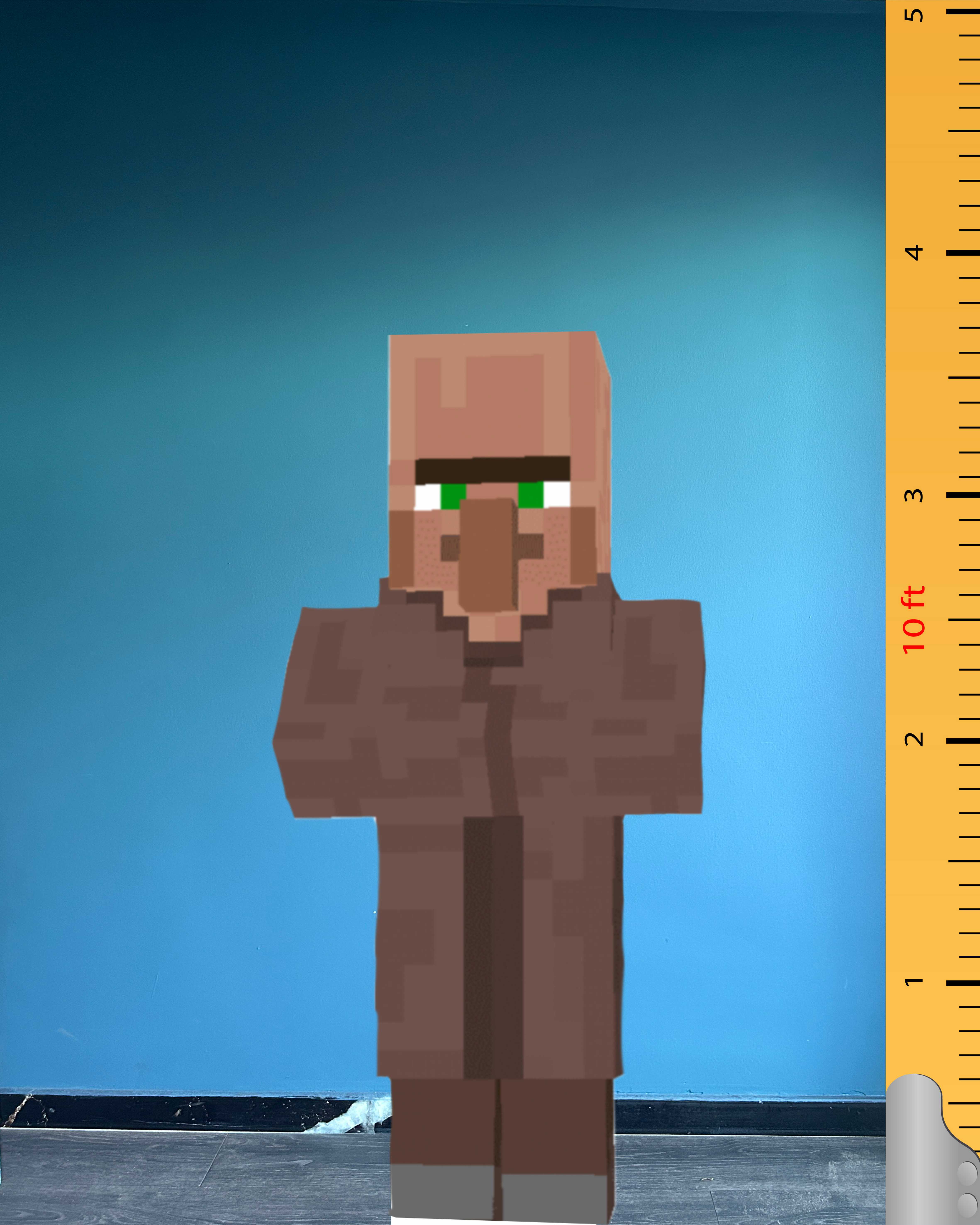 Minecraft Villager Cardboard Cutout Model Plastic Standee Minecraft Figure
