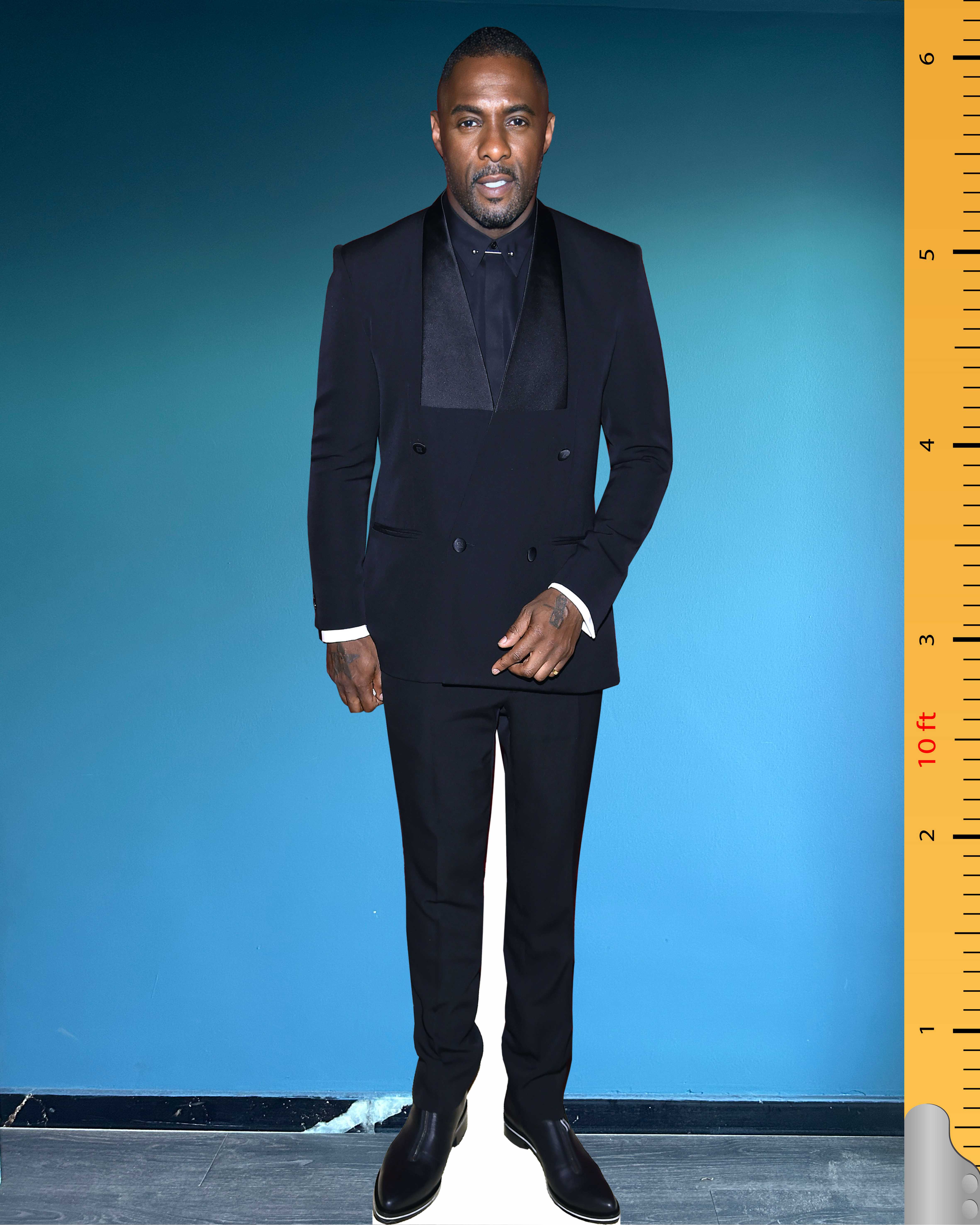 🎩 Idris Elba Cardboard Figure – Life-Size Celebrity Standee Model