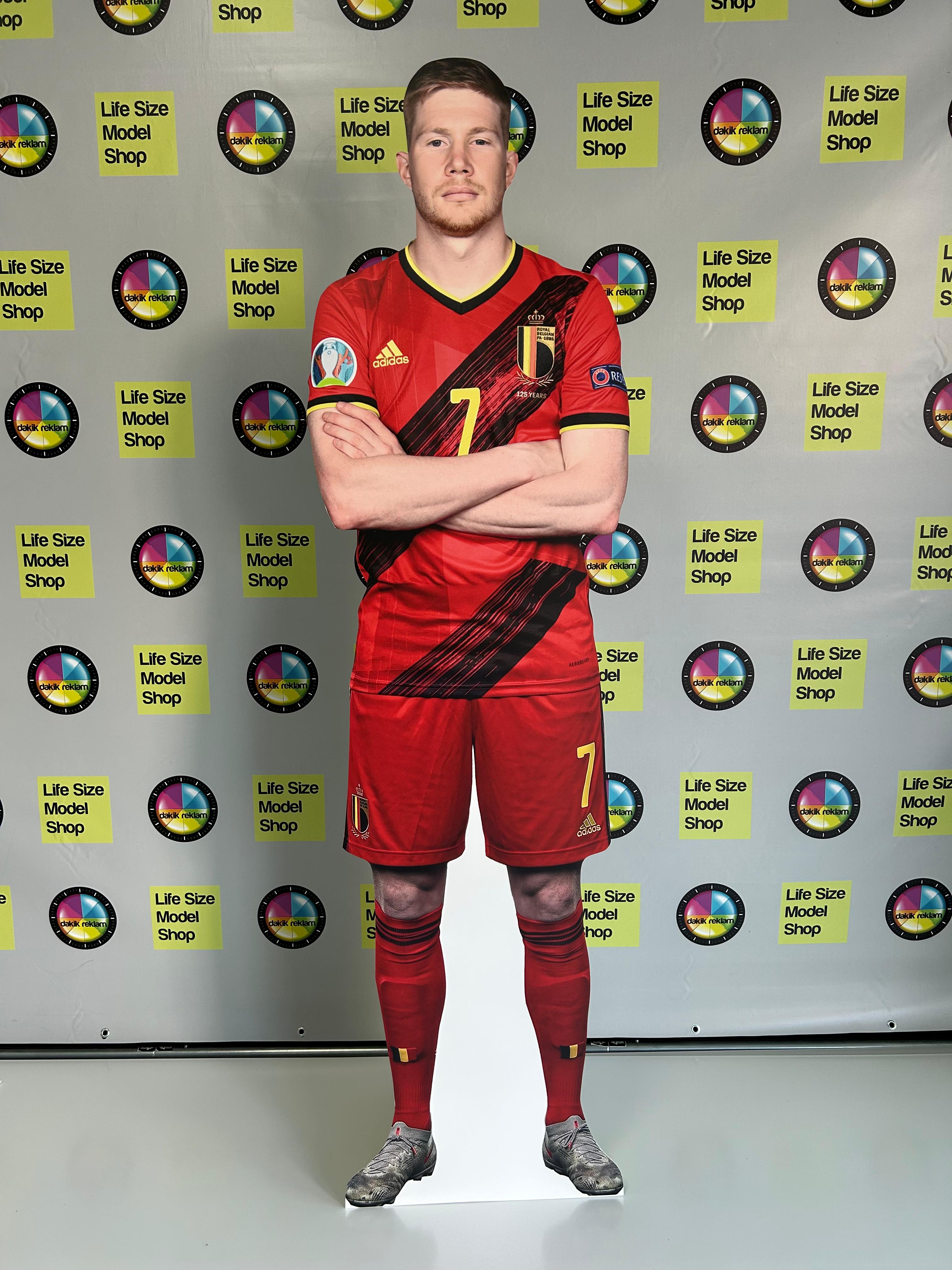 Team Number 7 Kevin De Bruyne Life Size Cardboard Cutout Model | Belgium National ...