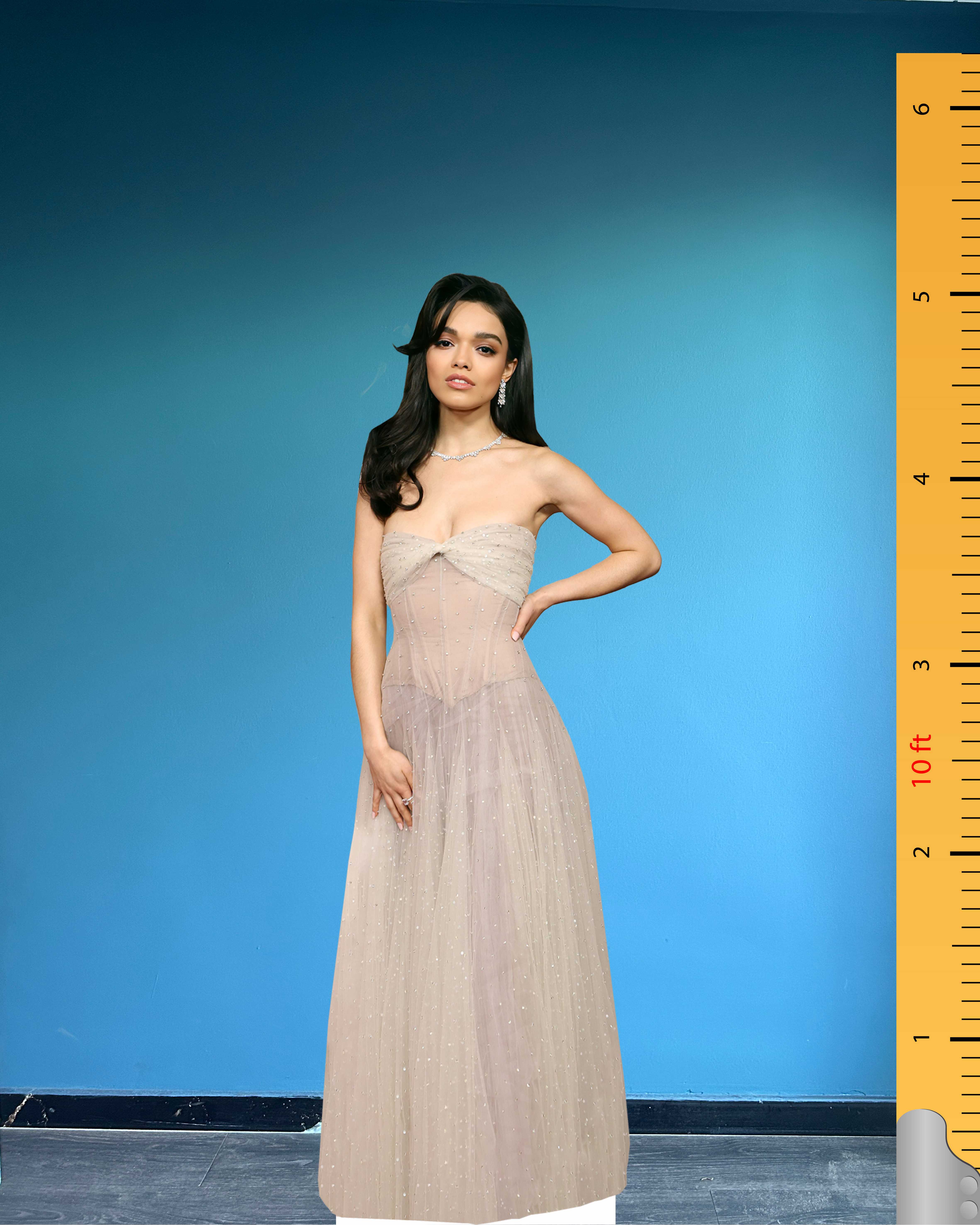 ✨ Rachel Zegler Life Size Cardboard Cutout – 97th Academy Awards Red Carpet Edition