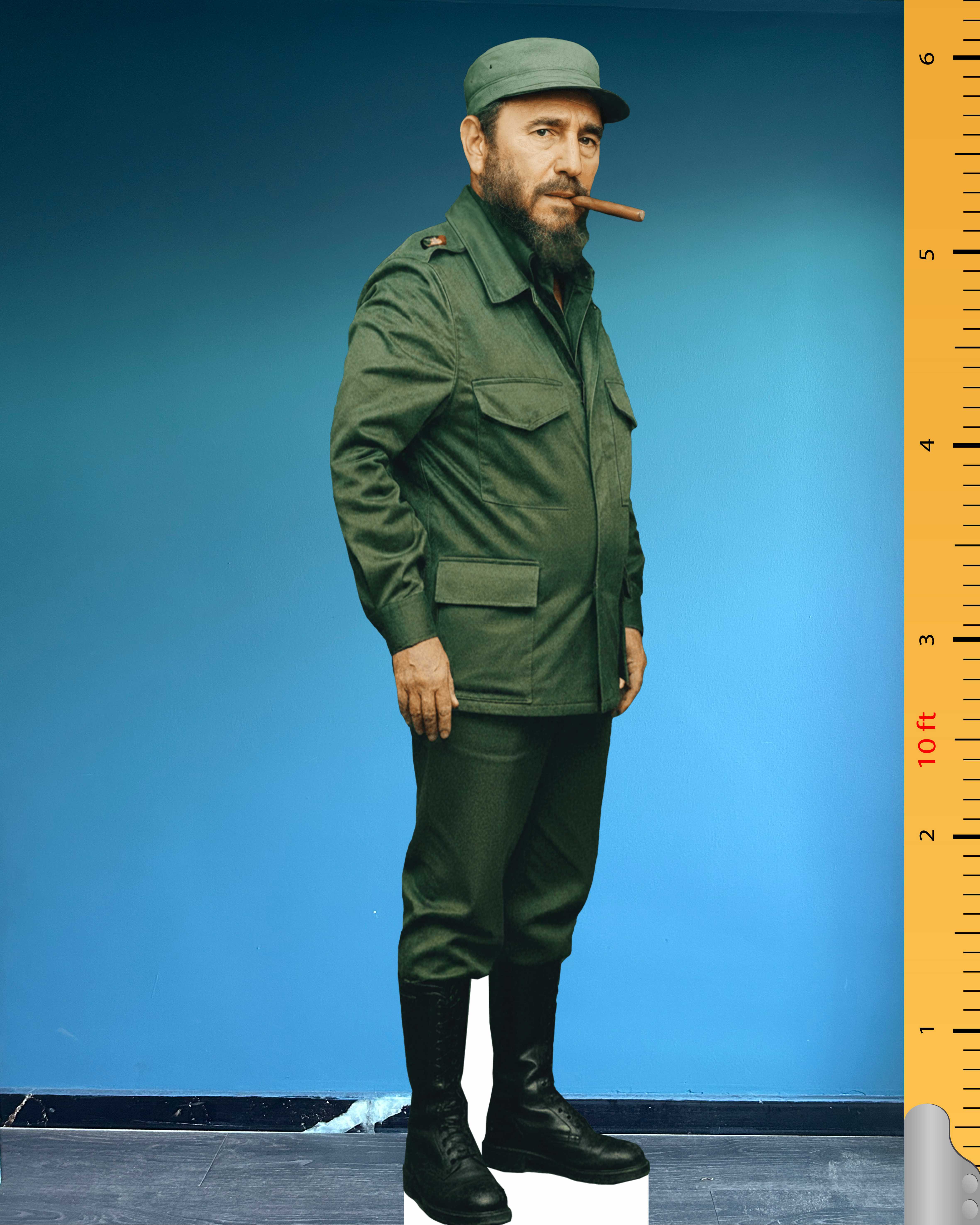 🇨🇺 Fidel Castro Life Size Cardboard Cutout – Former Cuban President Standee for Historical & Cultural Displays