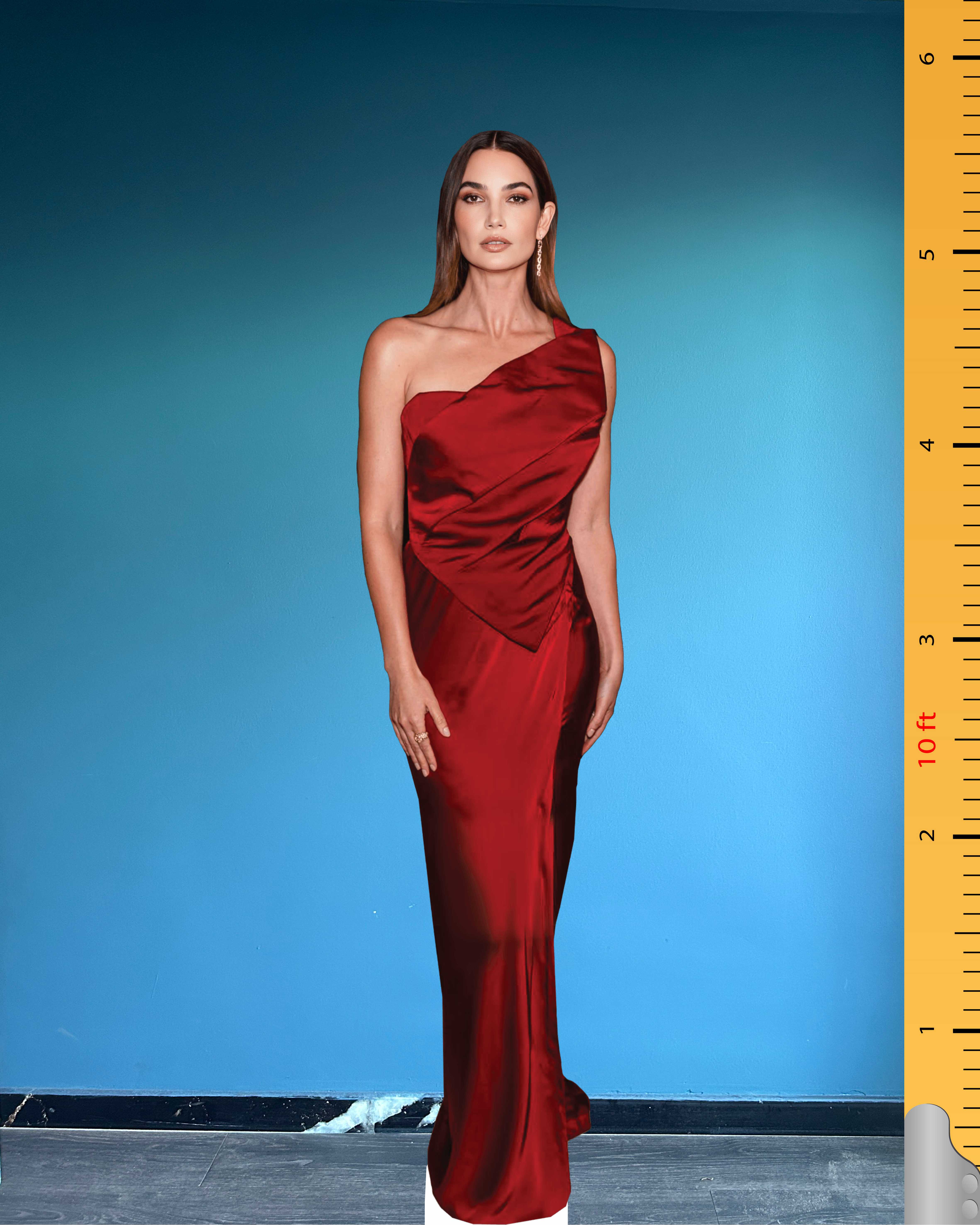 👠Lily Aldridge Cardboard Figure – Life-Size Supermodel Standee Model