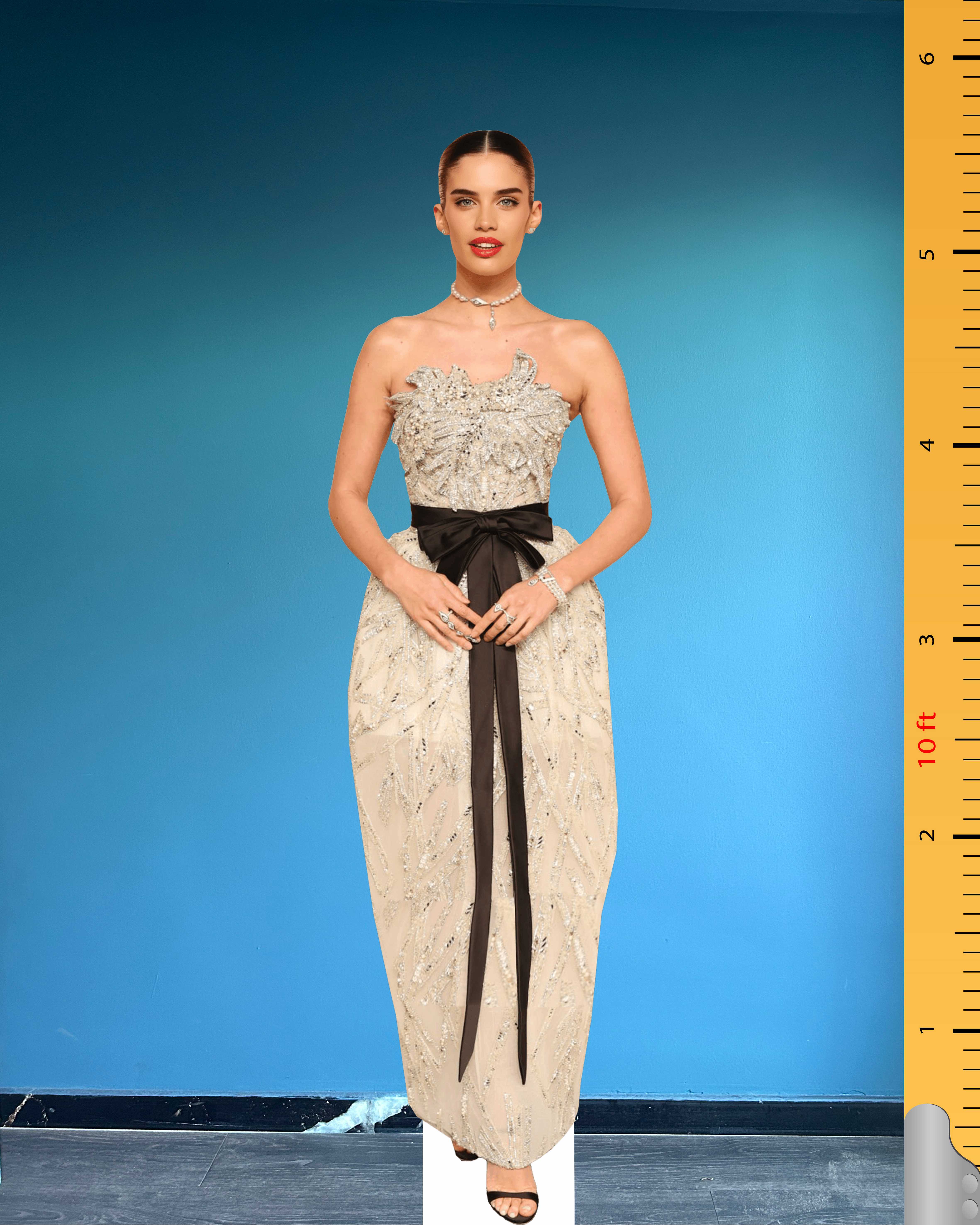 💃 Sara Sampaio Cardboard Figure – Life-Size Victoria's Secret Angel Standee Model