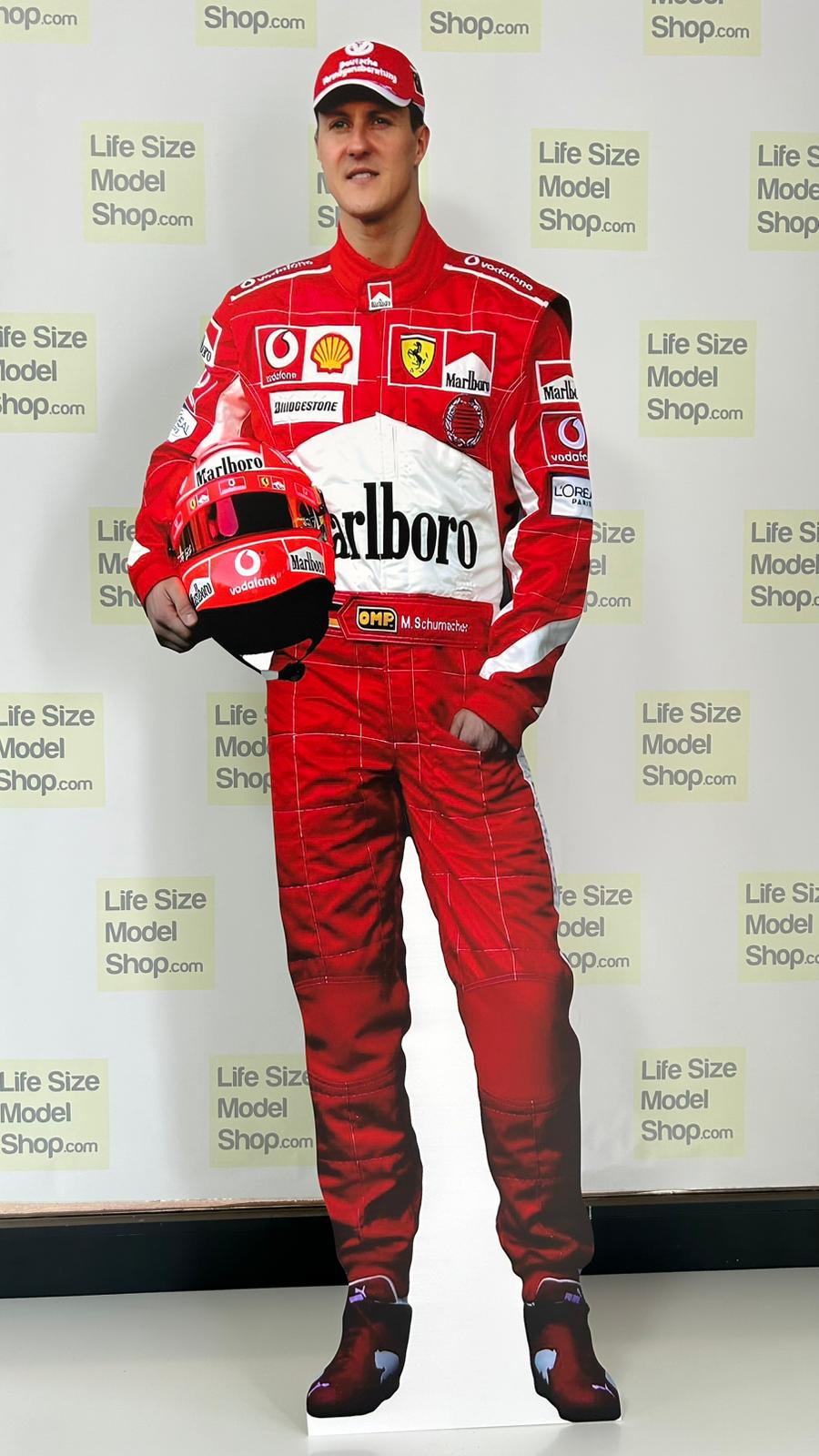 Il leggendario pilota tedesco di F1 Michael Schumacher, pilota di auto da corsa, personaggio in plastica