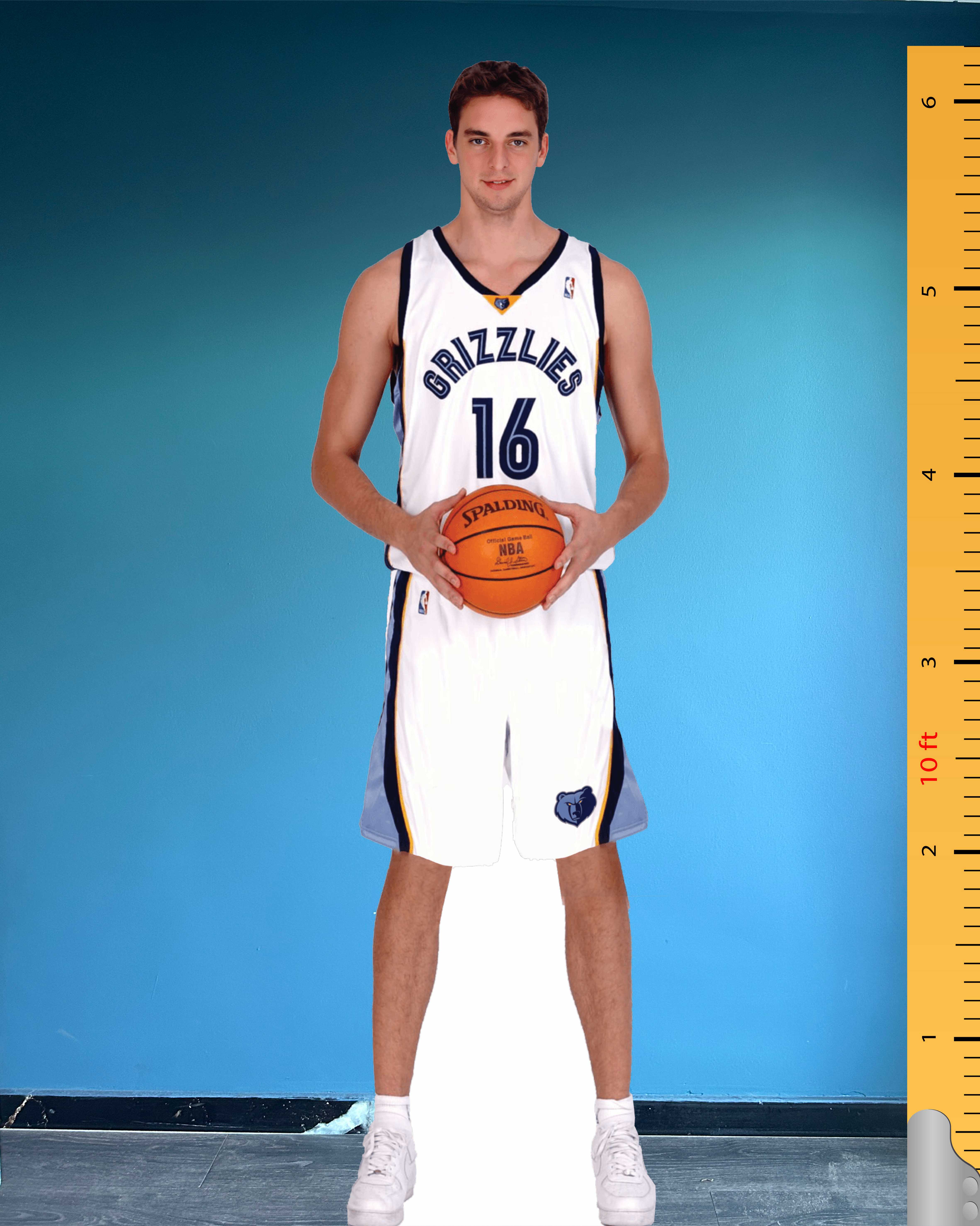 Pau Gasol Cardboard Cutout Model Plastic Standee Memphis Grizzlies Number 16