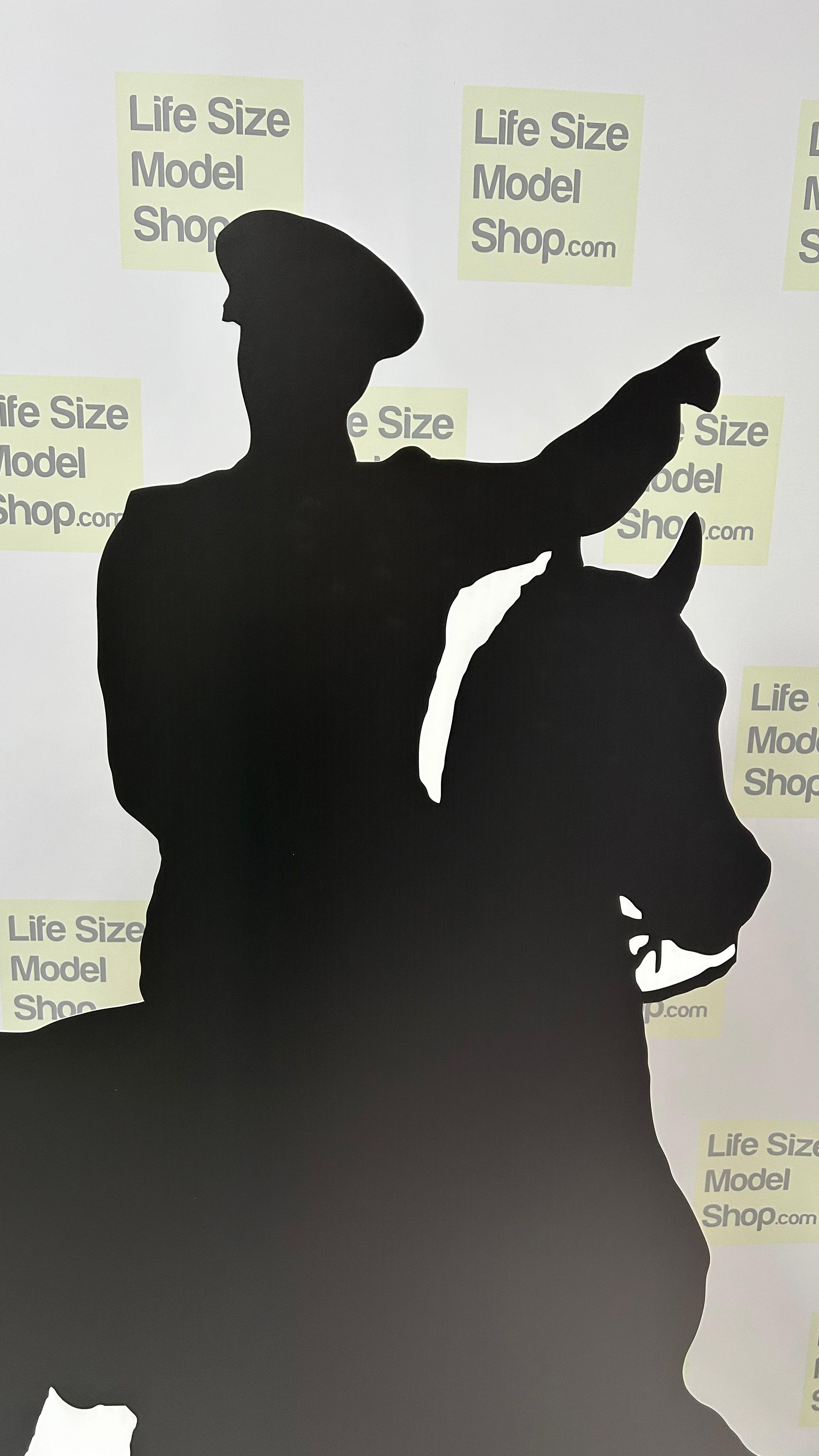 Atlı Atatürk Maketi Tam Boy Ayaklı Maket Figur Atatürk Atlı Silüet Maket Figür