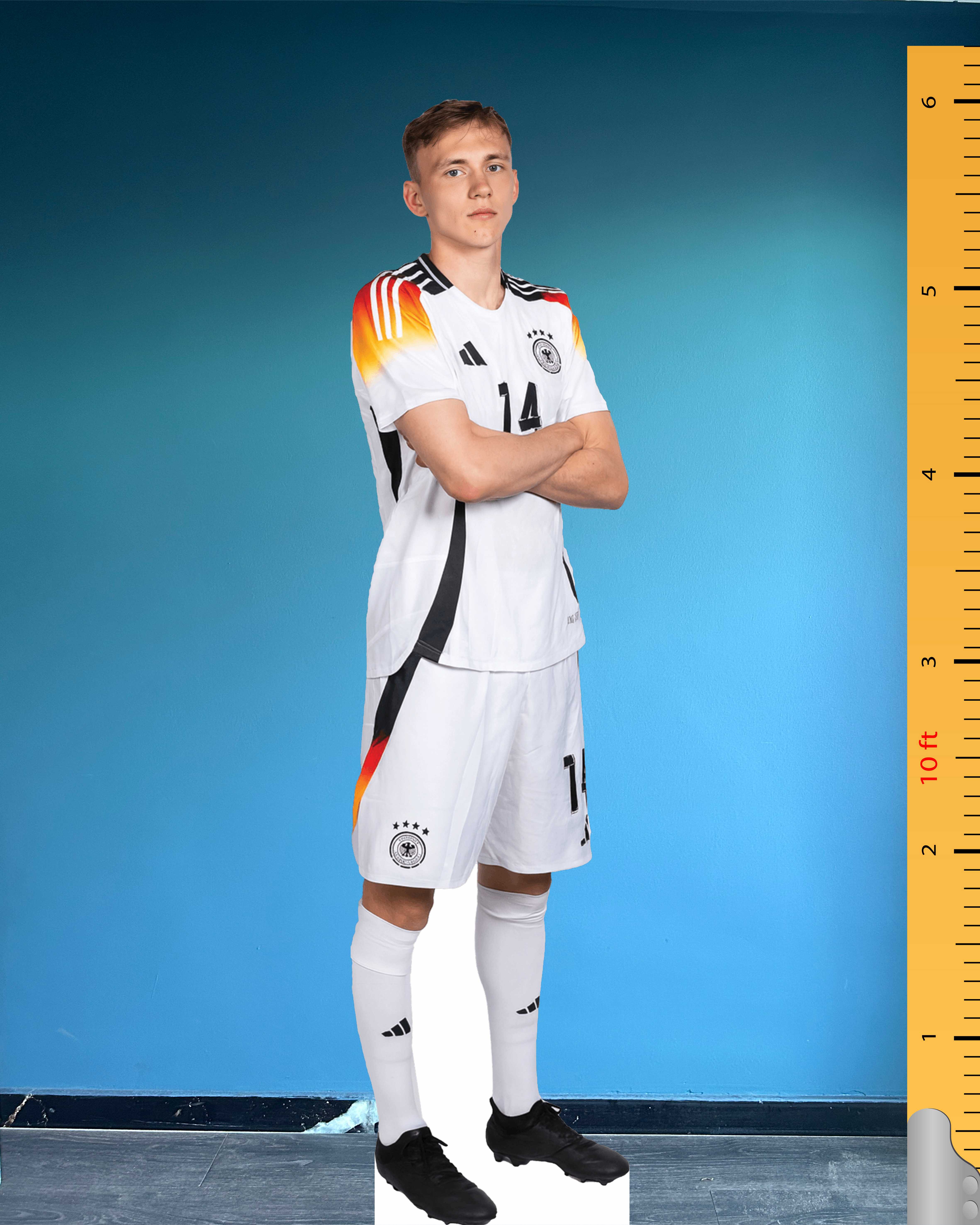 Maximilian Beier Life Size Cardboard Cutout Model Plastic Standee Deutscher Fussball-bund Number 14