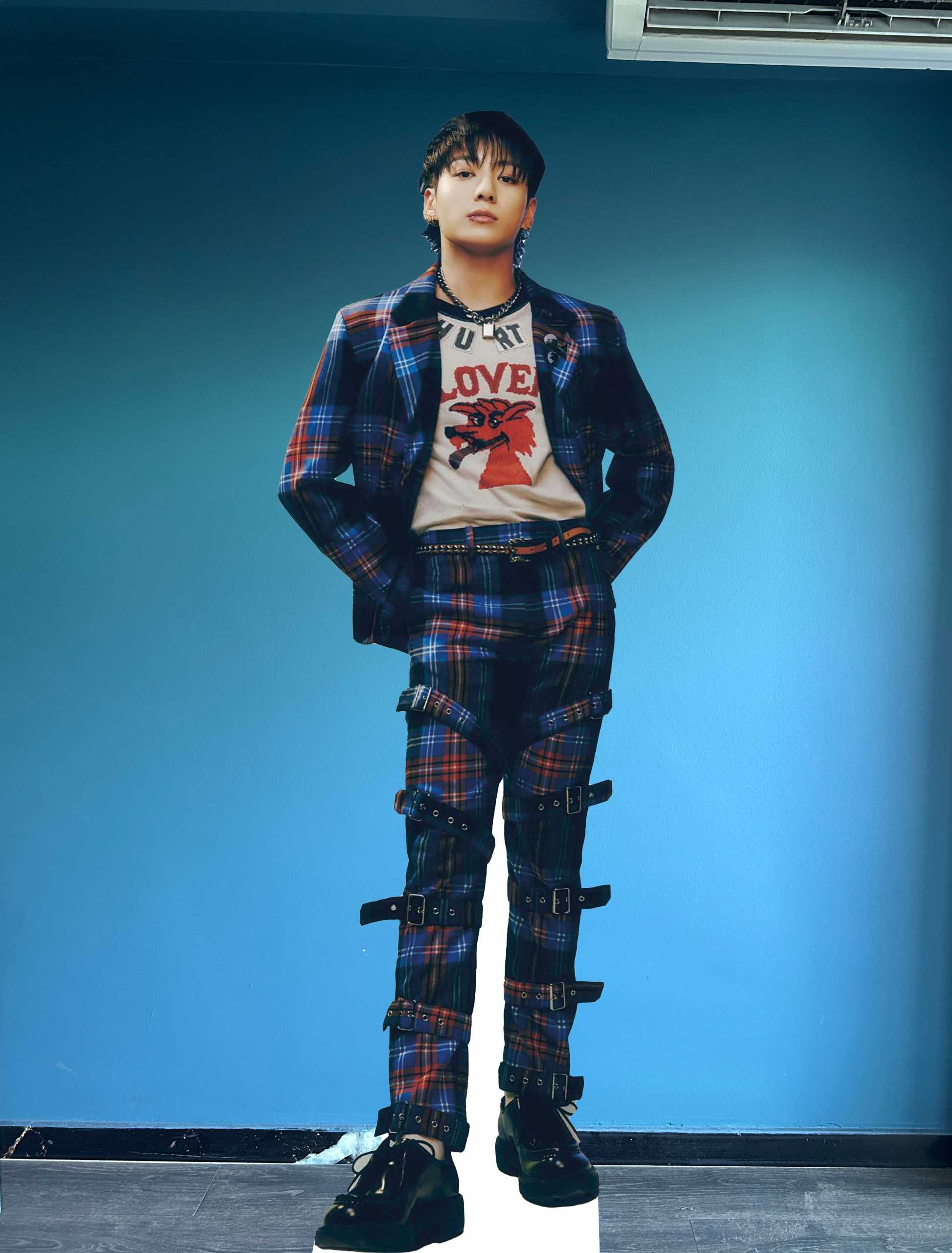 K-POP Jungkook Singer Cardboard Cutout Model 2025 Korean Singer Jungkook Life Size Model