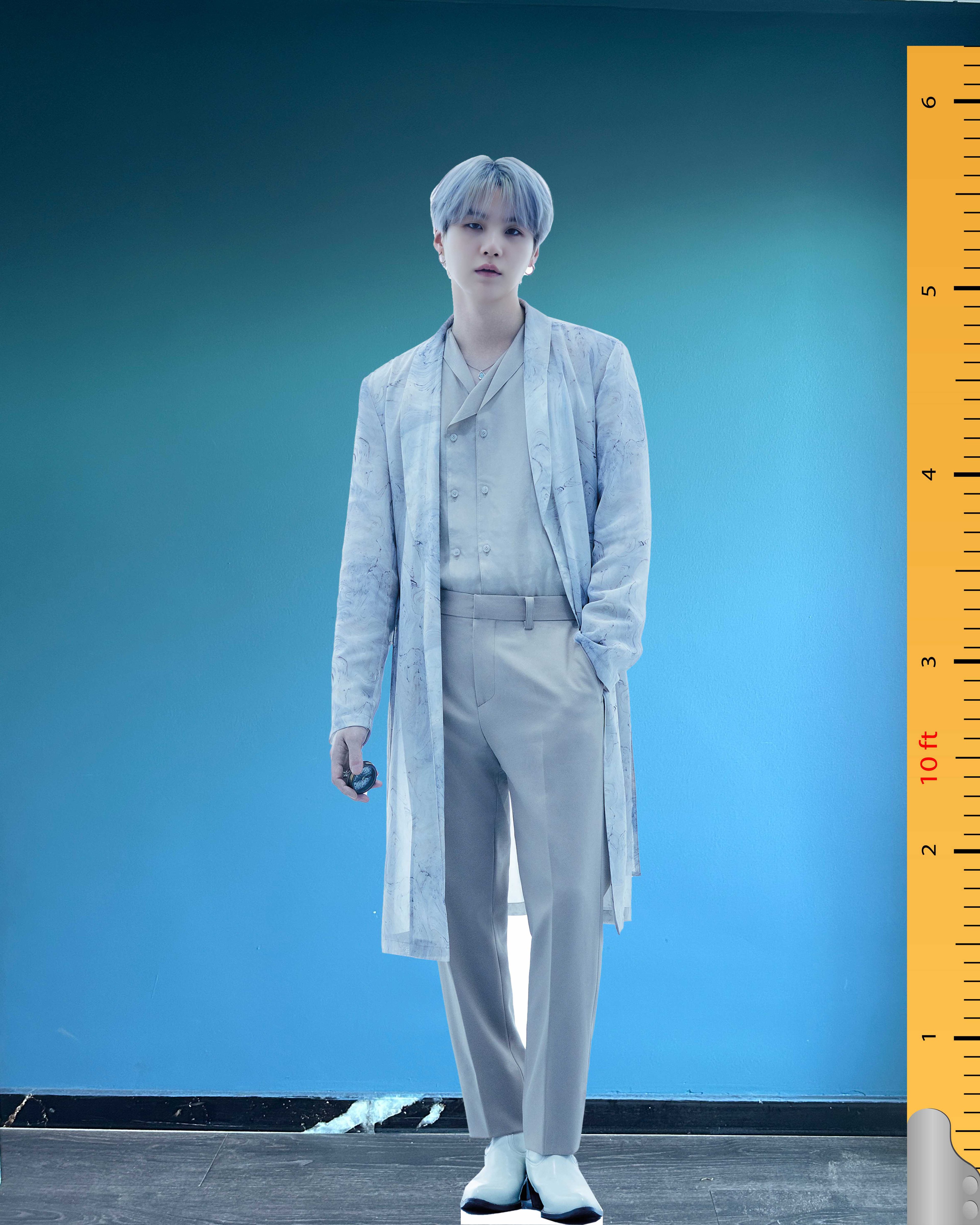 Bts Jimin Maketi Ayaklı 2 Boyutlu Tam Boy Plastik Maket