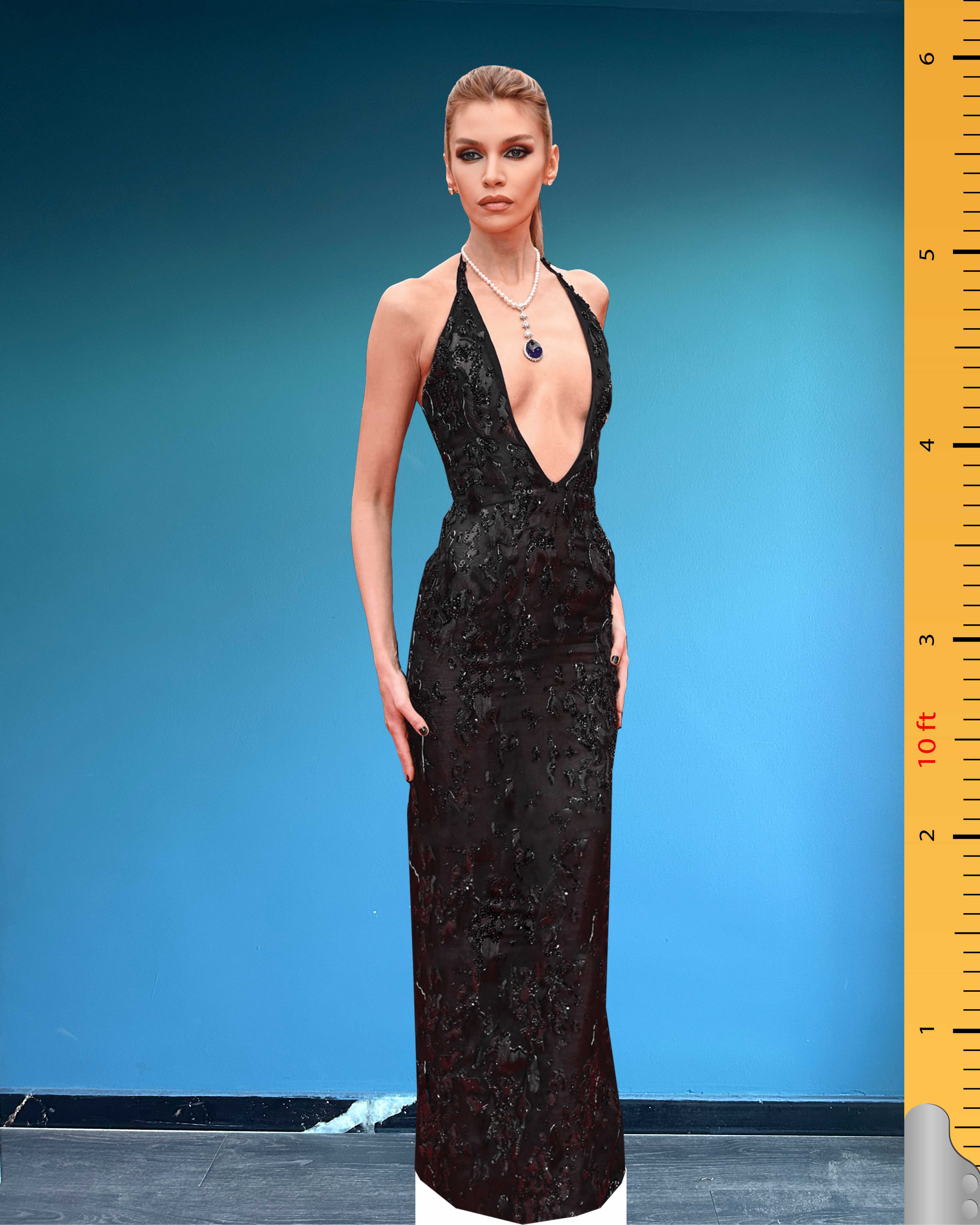 🌟 Stella Maxwell Cardboard Figure – Life-Size Victoria's Secret Angel Standee Model